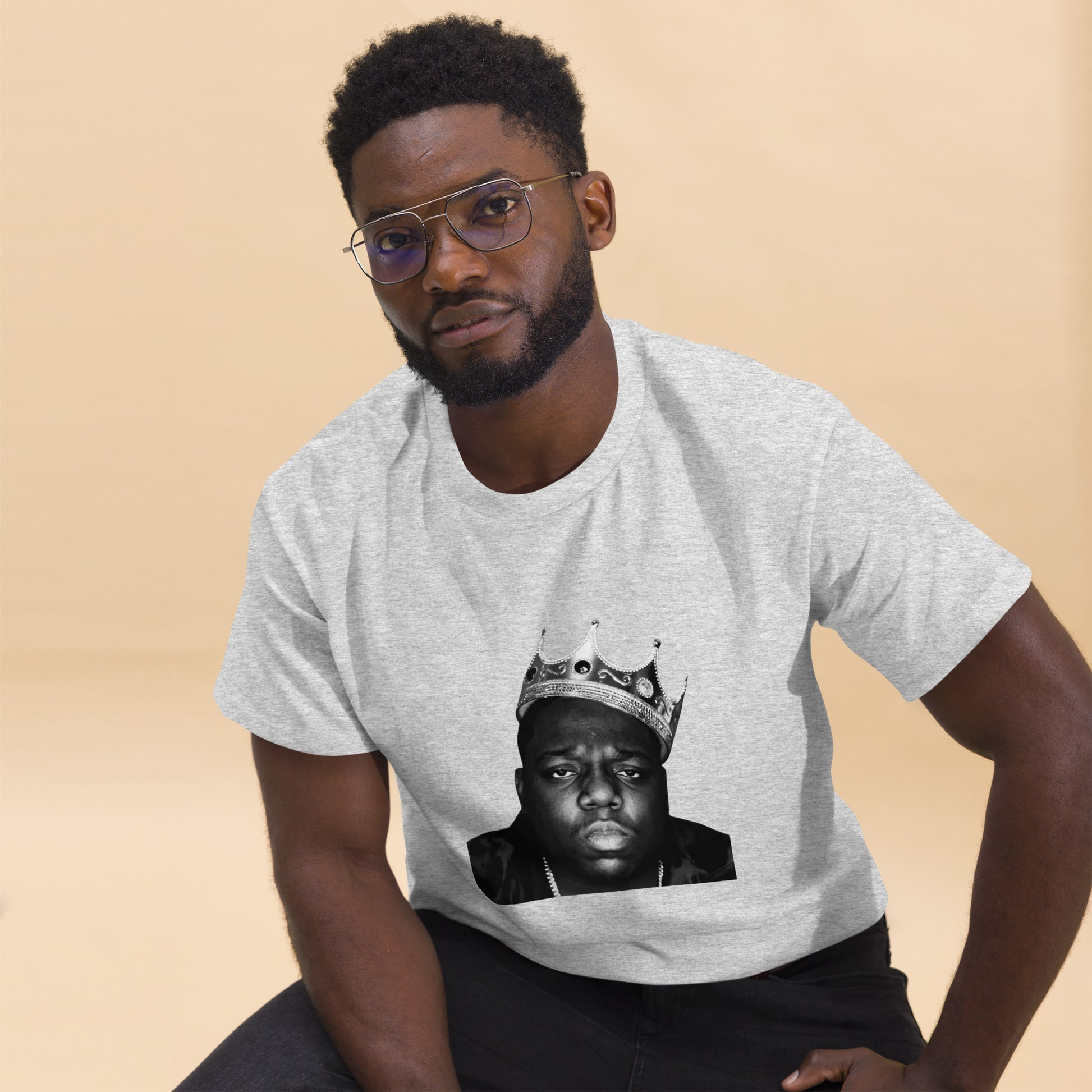 Biggie Smalls Notorious B.I.G. BW Crown Face Hip Hop Rapper Music Unisex T-Shirt