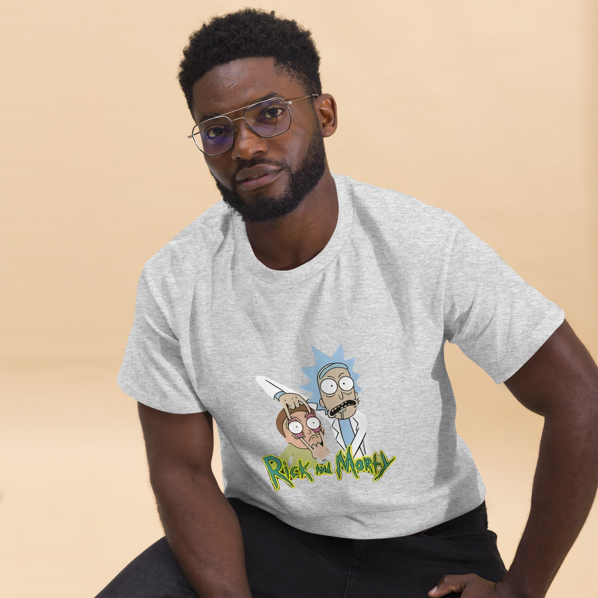 Ricky Funny Caption Rick & Morty Design Unisex T-Shirt Rick It Funny