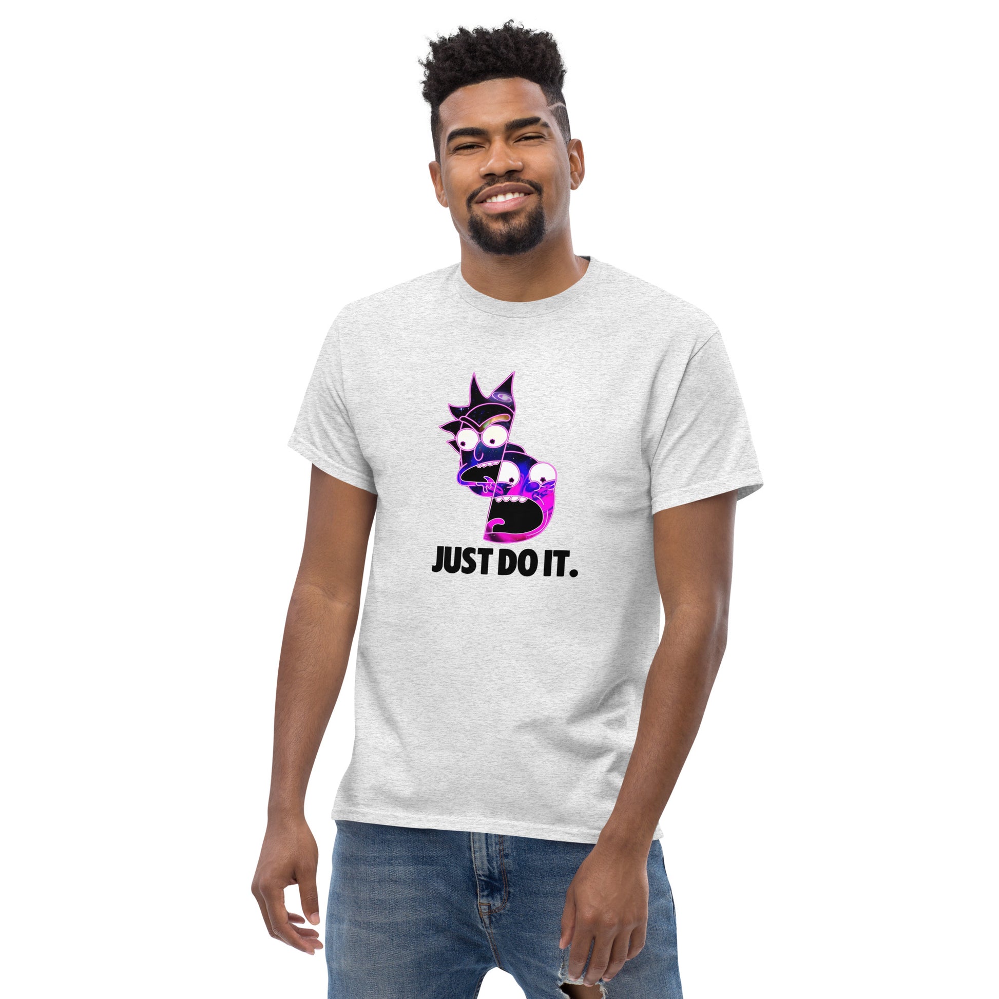 Rick & Morty Just Do It Funny Top Cartoon Fan Unisex T-Shirt