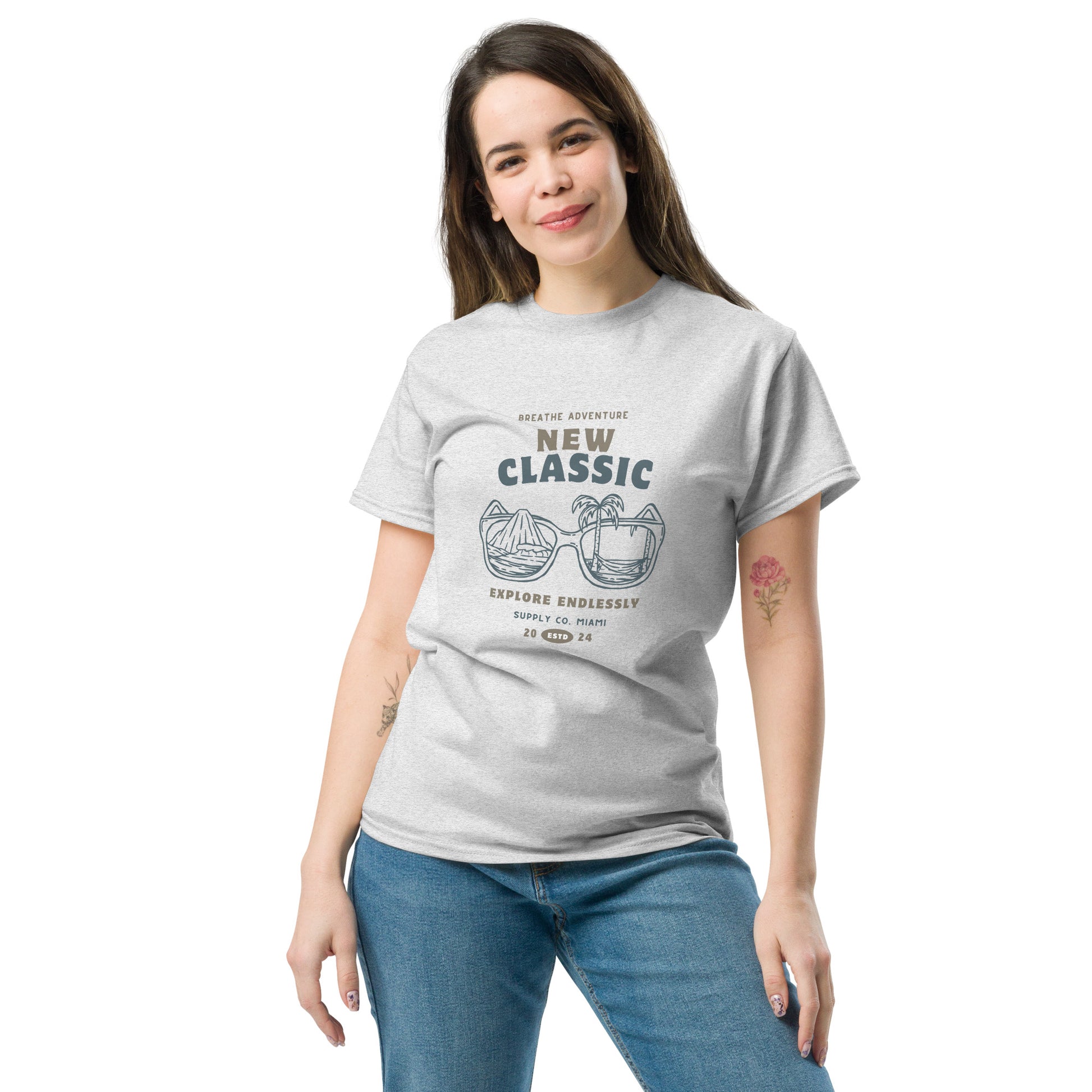 Breathe Adventure, Explore Endlessly - Unisex classic tee
