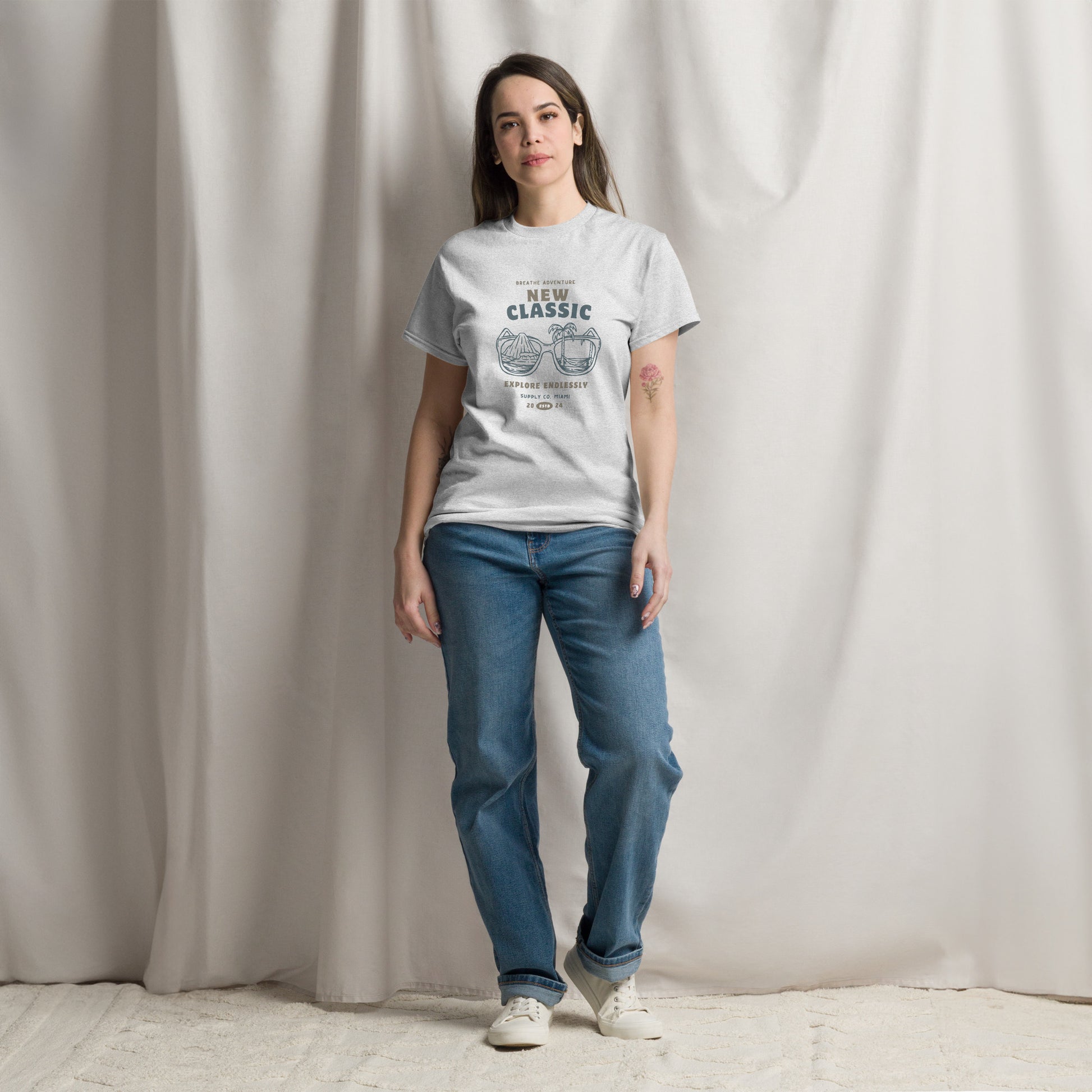 Breathe Adventure, Explore Endlessly - Unisex classic tee