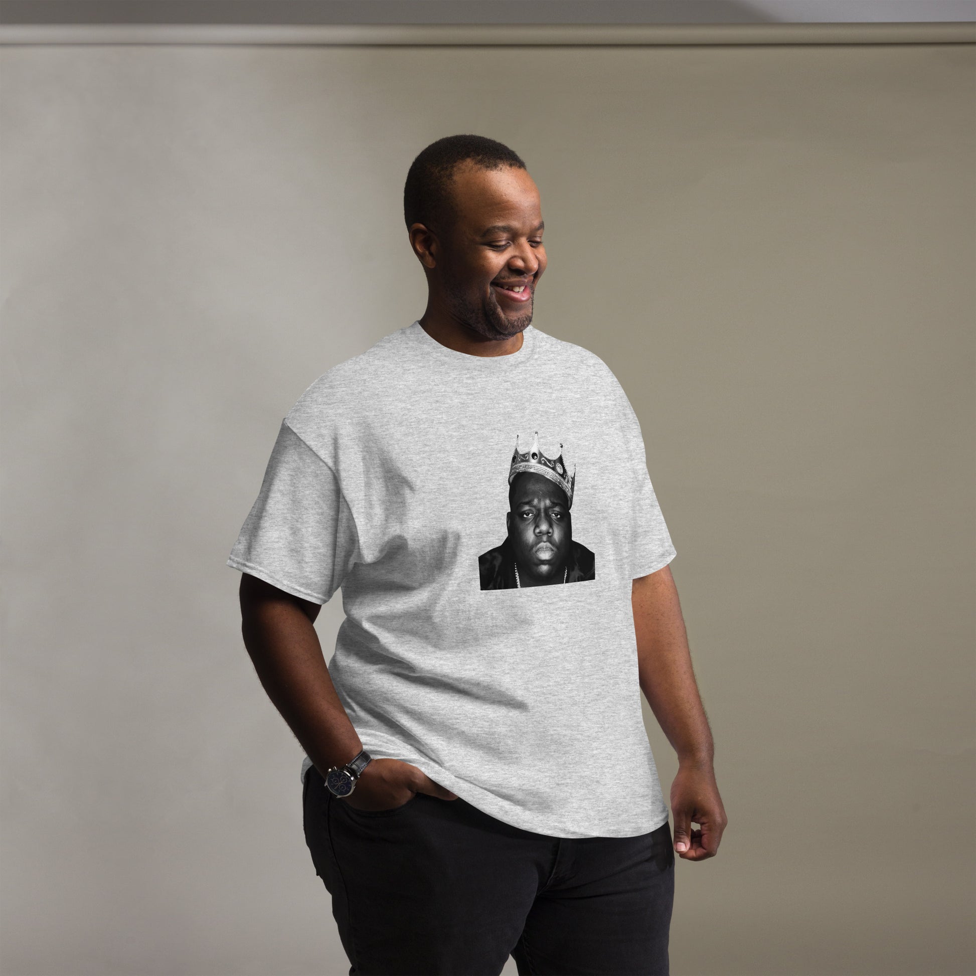 Biggie Smalls Notorious B.I.G. BW Crown Face Hip Hop Rapper Music Unisex T-Shirt