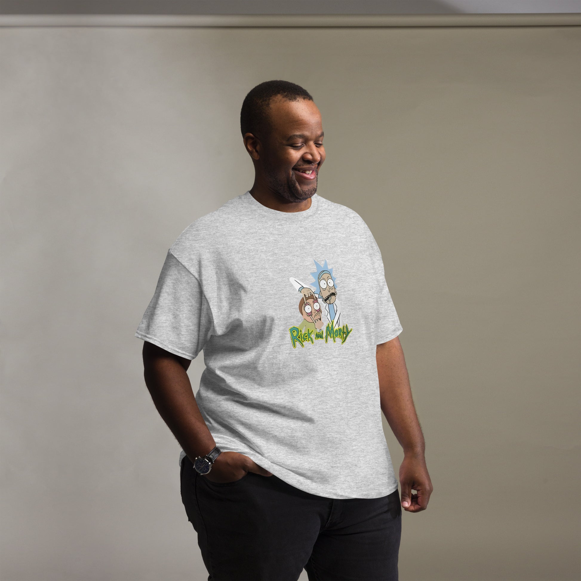 Ricky Funny Caption Rick & Morty Design Unisex T-Shirt Rick It Funny