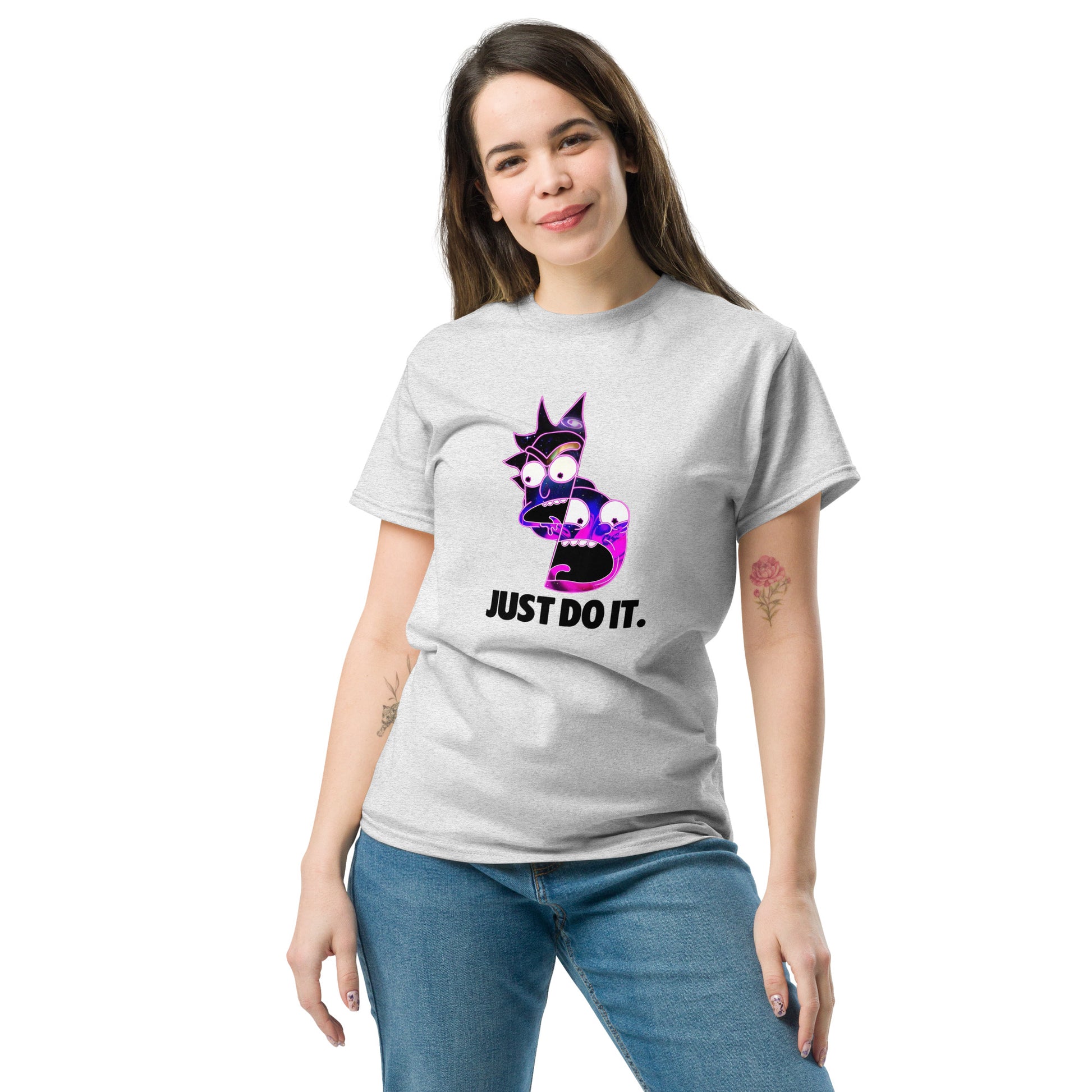 Rick & Morty Just Do It Funny Top Cartoon Fan Unisex T-Shirt