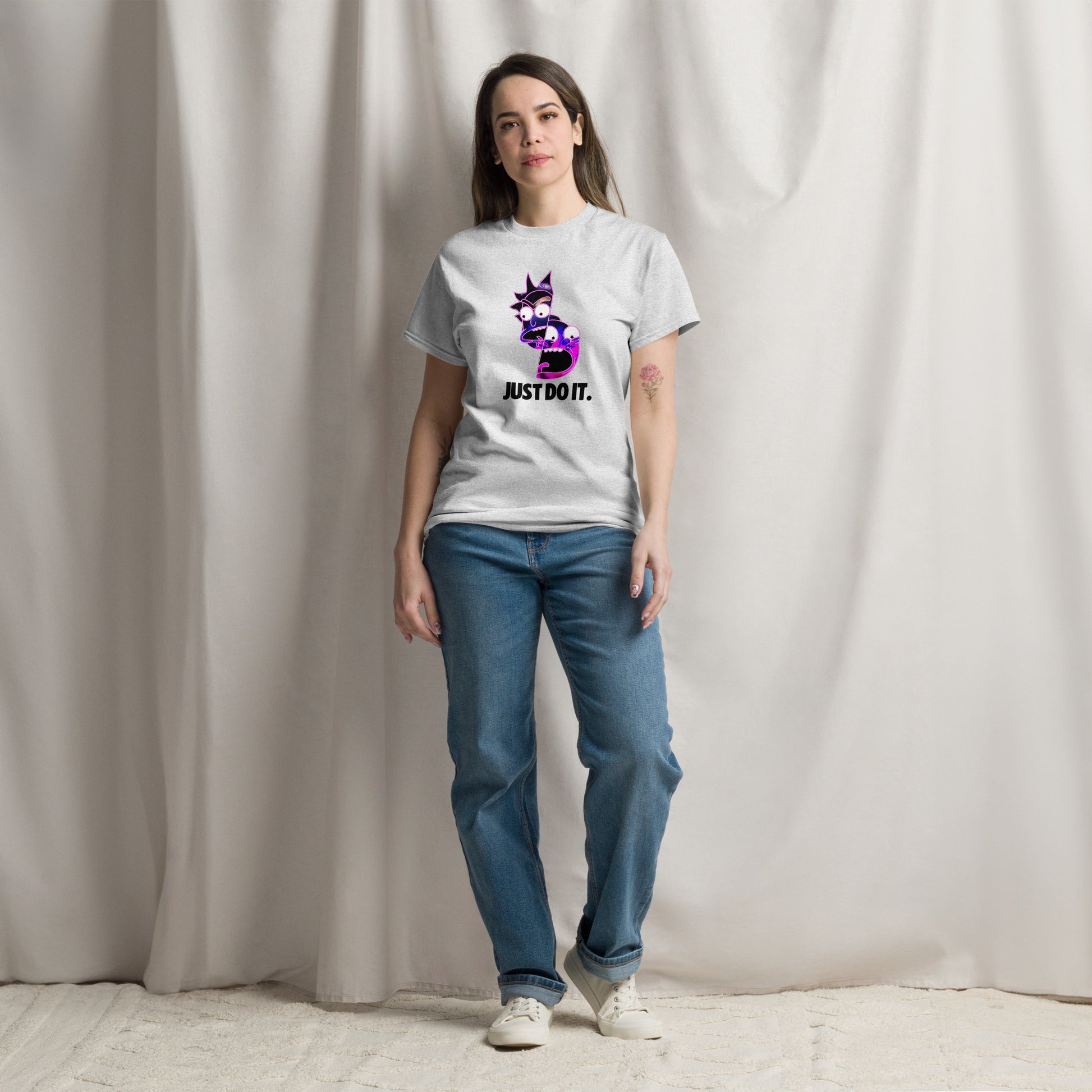 Rick & Morty Just Do It Funny Top Cartoon Fan Unisex T-Shirt