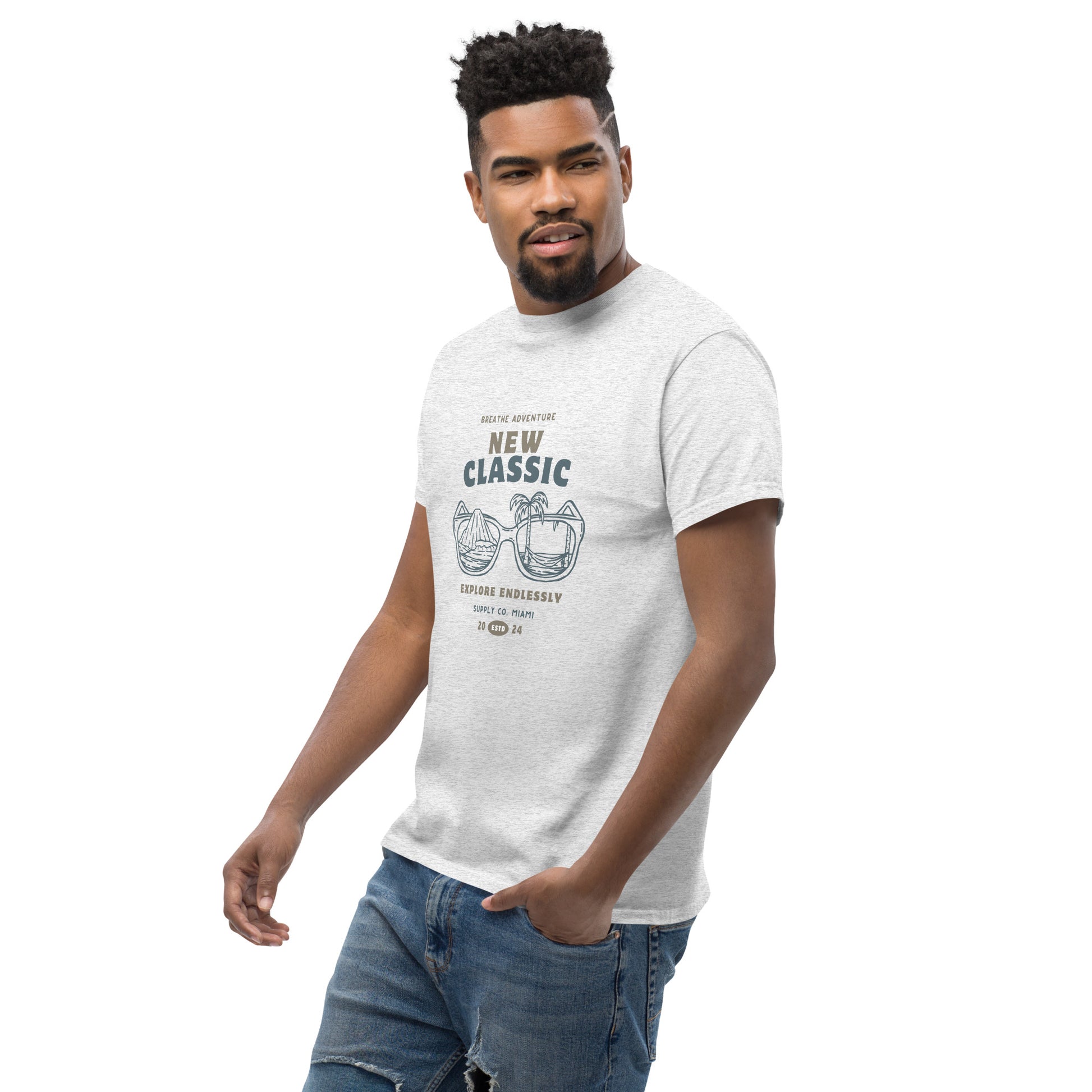 Breathe Adventure, Explore Endlessly - Unisex classic tee