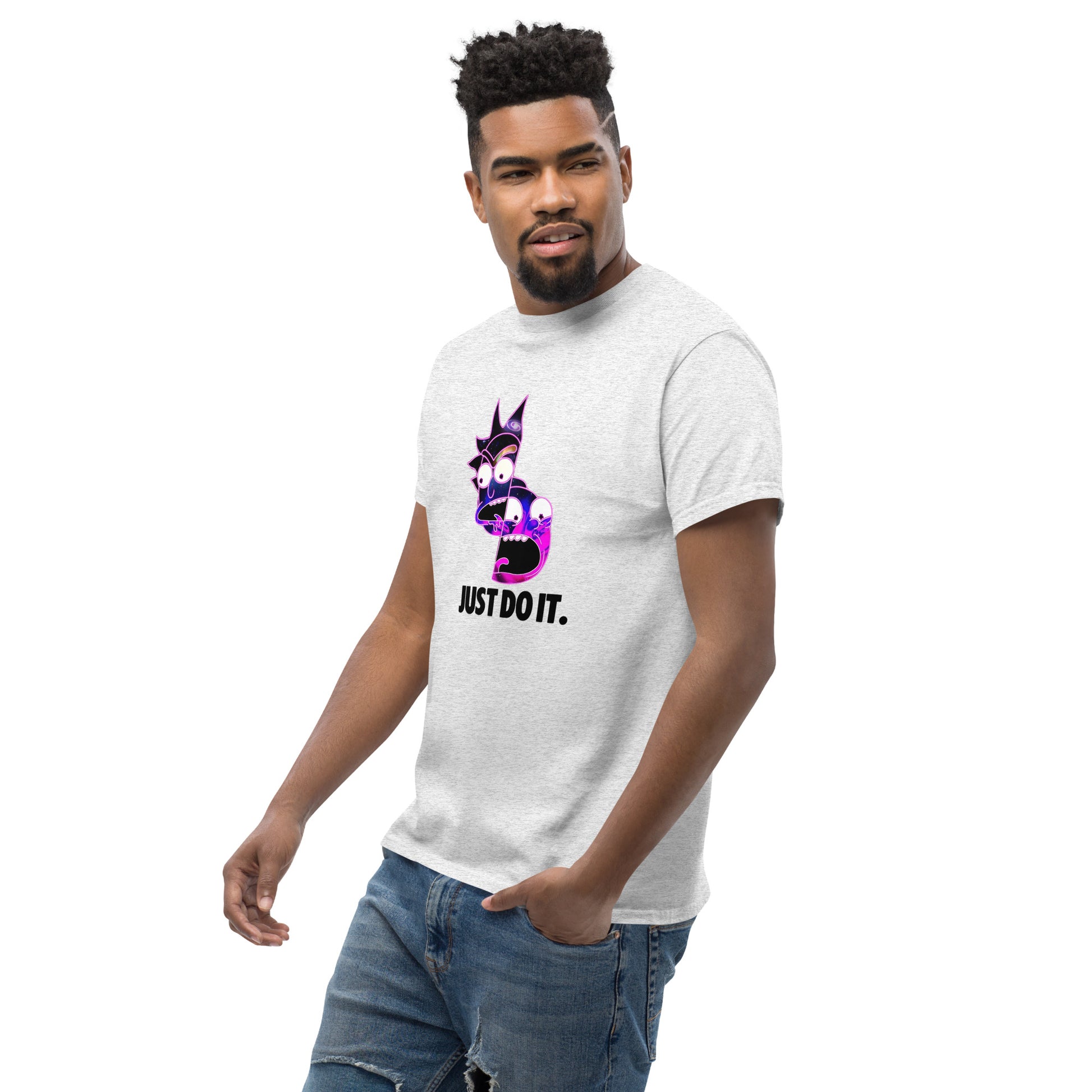 Rick & Morty Just Do It Funny Top Cartoon Fan Unisex T-Shirt