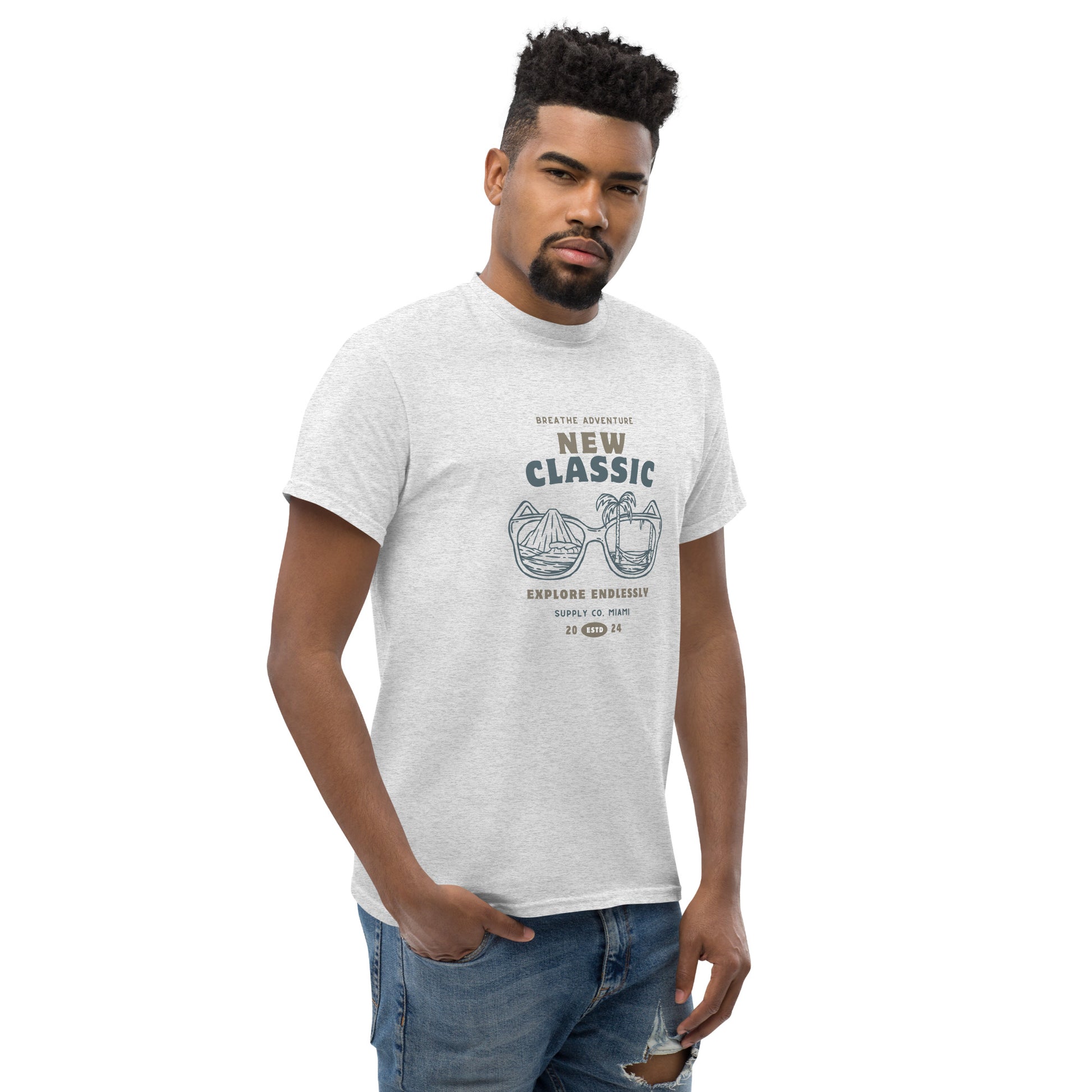 Breathe Adventure, Explore Endlessly - Unisex classic tee