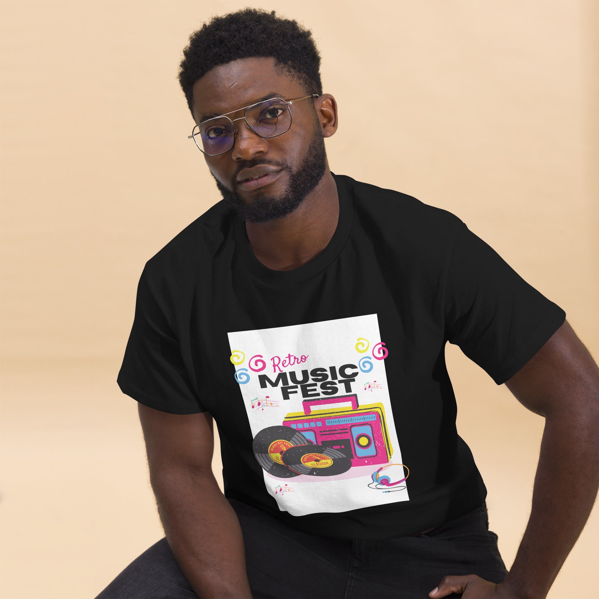 Retro Music Fest - Unisex classic tee