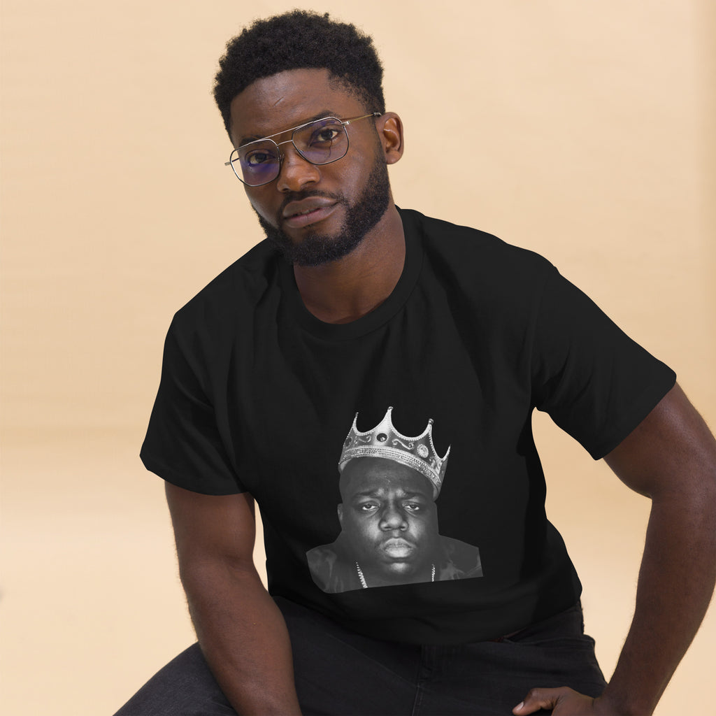 Biggie Smalls Notorious B.I.G. BW Crown Face Hip Hop Rapper Music Unisex T-Shirt