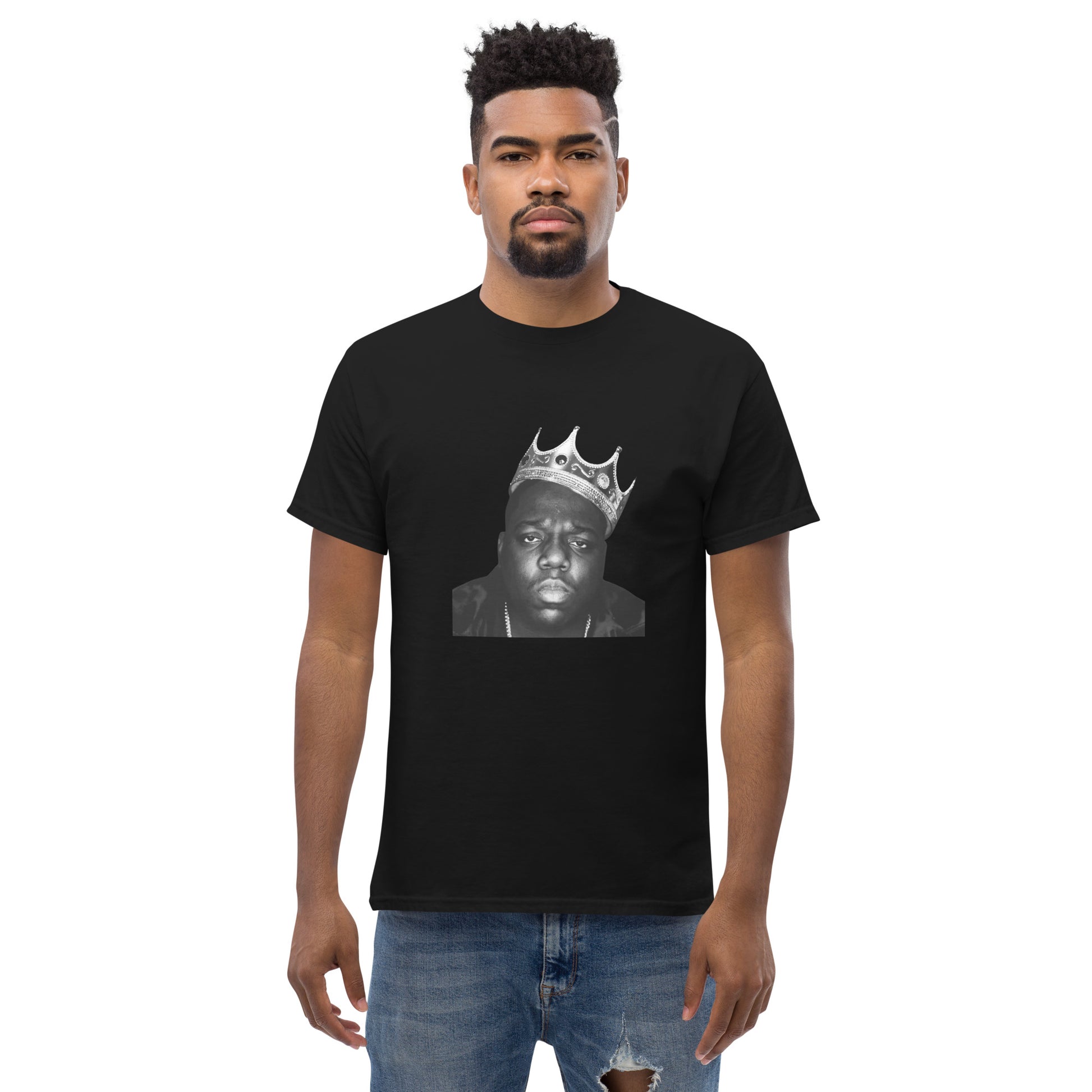 Biggie Smalls Notorious B.I.G. BW Crown Face Hip Hop Rapper Music Unisex T-Shirt