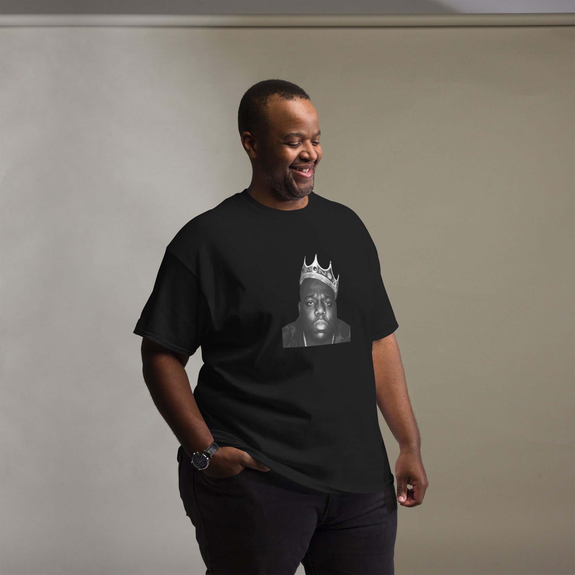 Biggie Smalls Notorious B.I.G. BW Crown Face Hip Hop Rapper Music Unisex T-Shirt