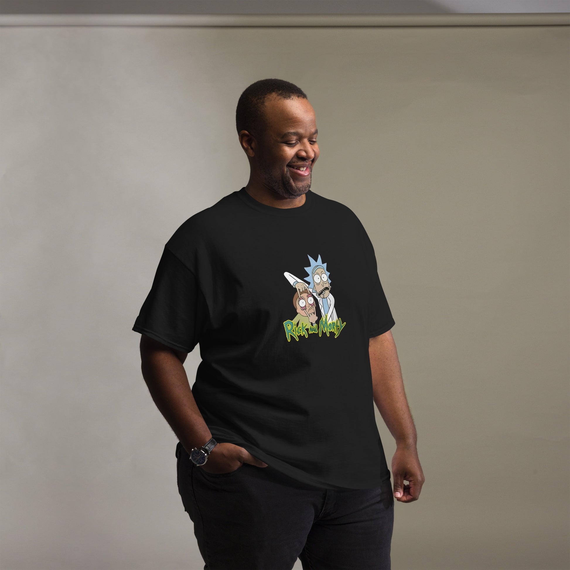 Ricky Funny Caption Rick & Morty Design Unisex T-Shirt Rick It Funny