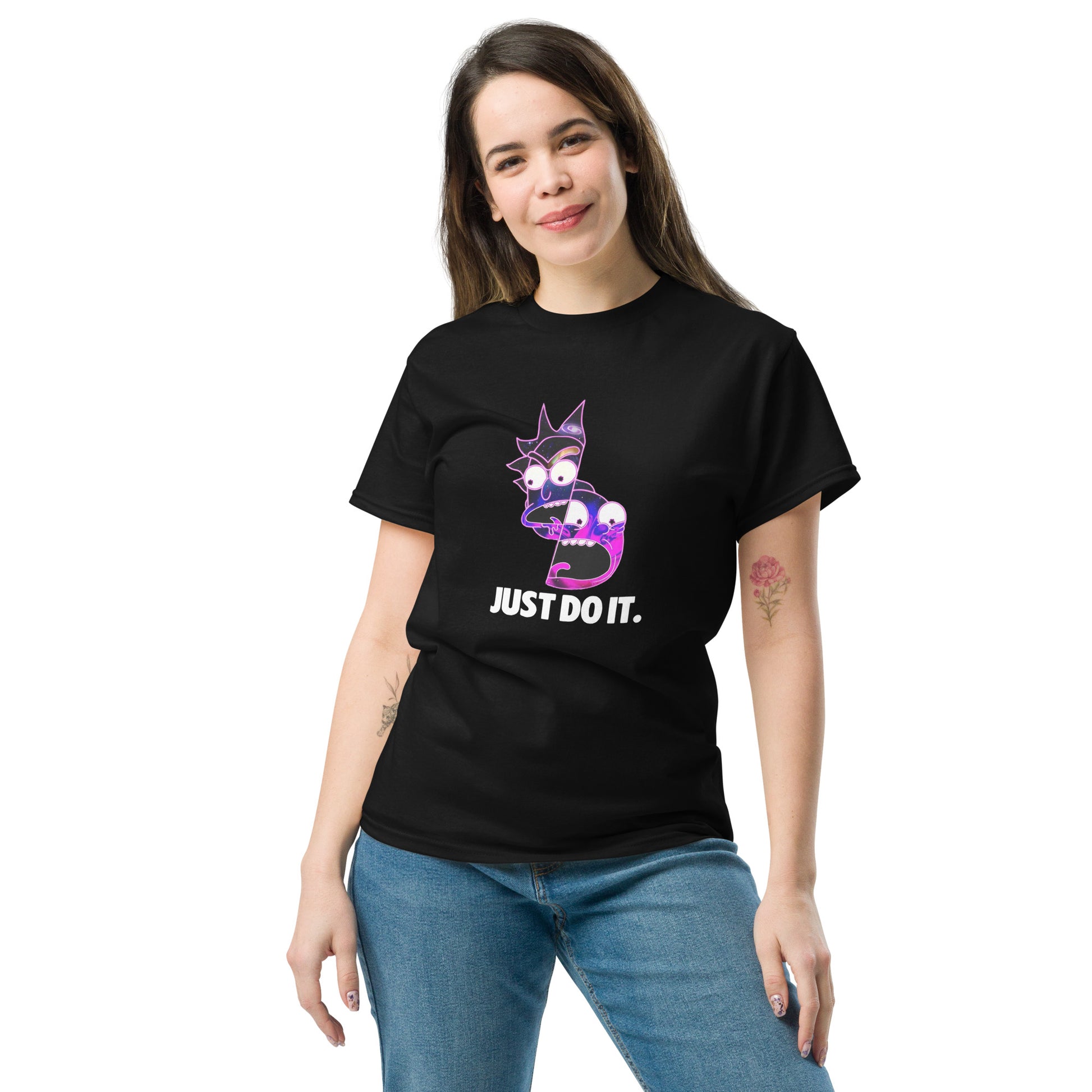 Rick & Morty Just Do It Funny Top Cartoon Fan Unisex T-Shirt