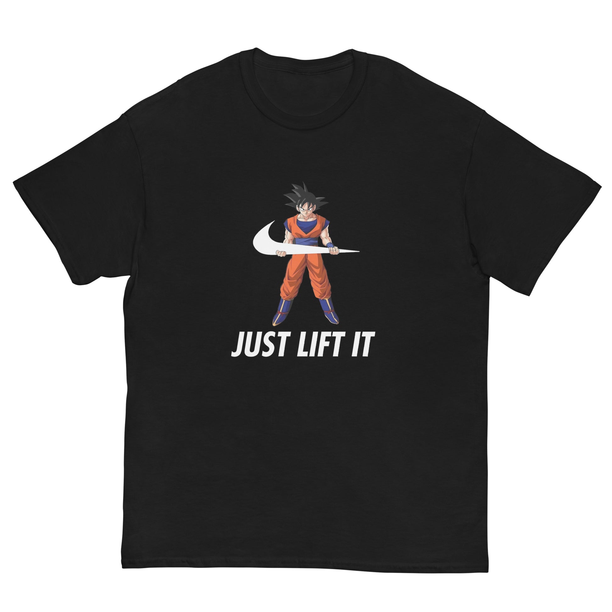 Just Lift It Dragon Super Anime Ball Goku Workout Motivation T-Shirt