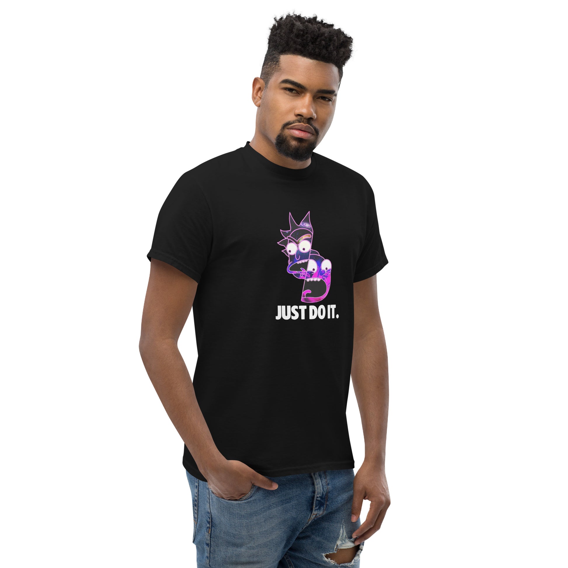 Rick & Morty Just Do It Funny Top Cartoon Fan Unisex T-Shirt