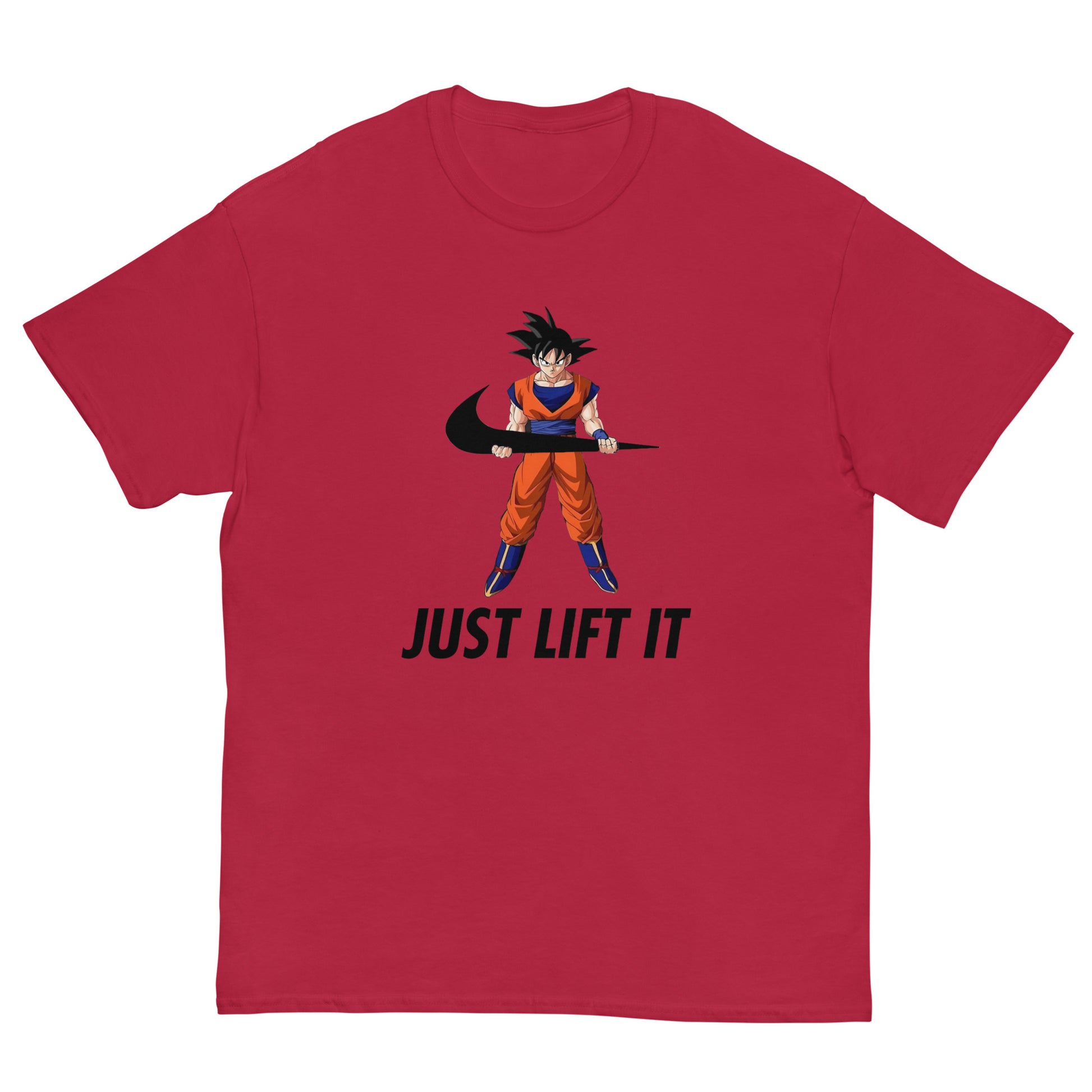 Just Lift It Dragon Super Anime Ball Goku Workout Motivation T-Shirt