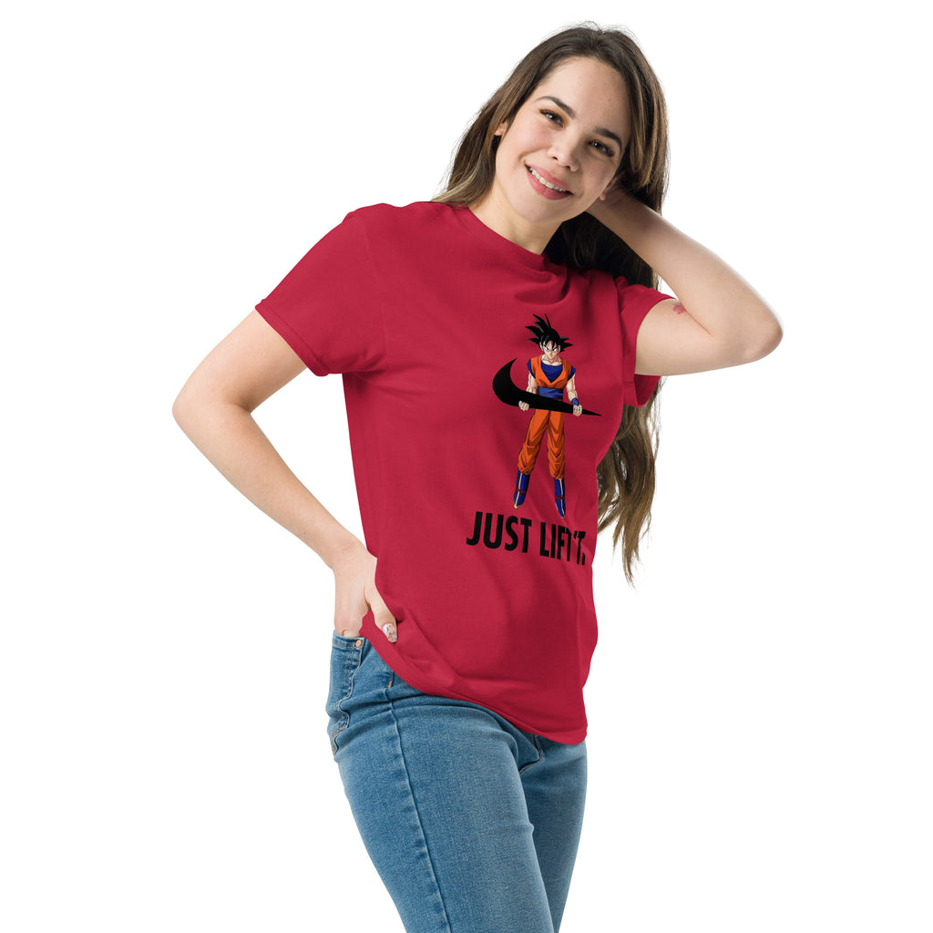 Just Lift It Dragon Super Anime Ball Goku Workout Motivation T-Shirt