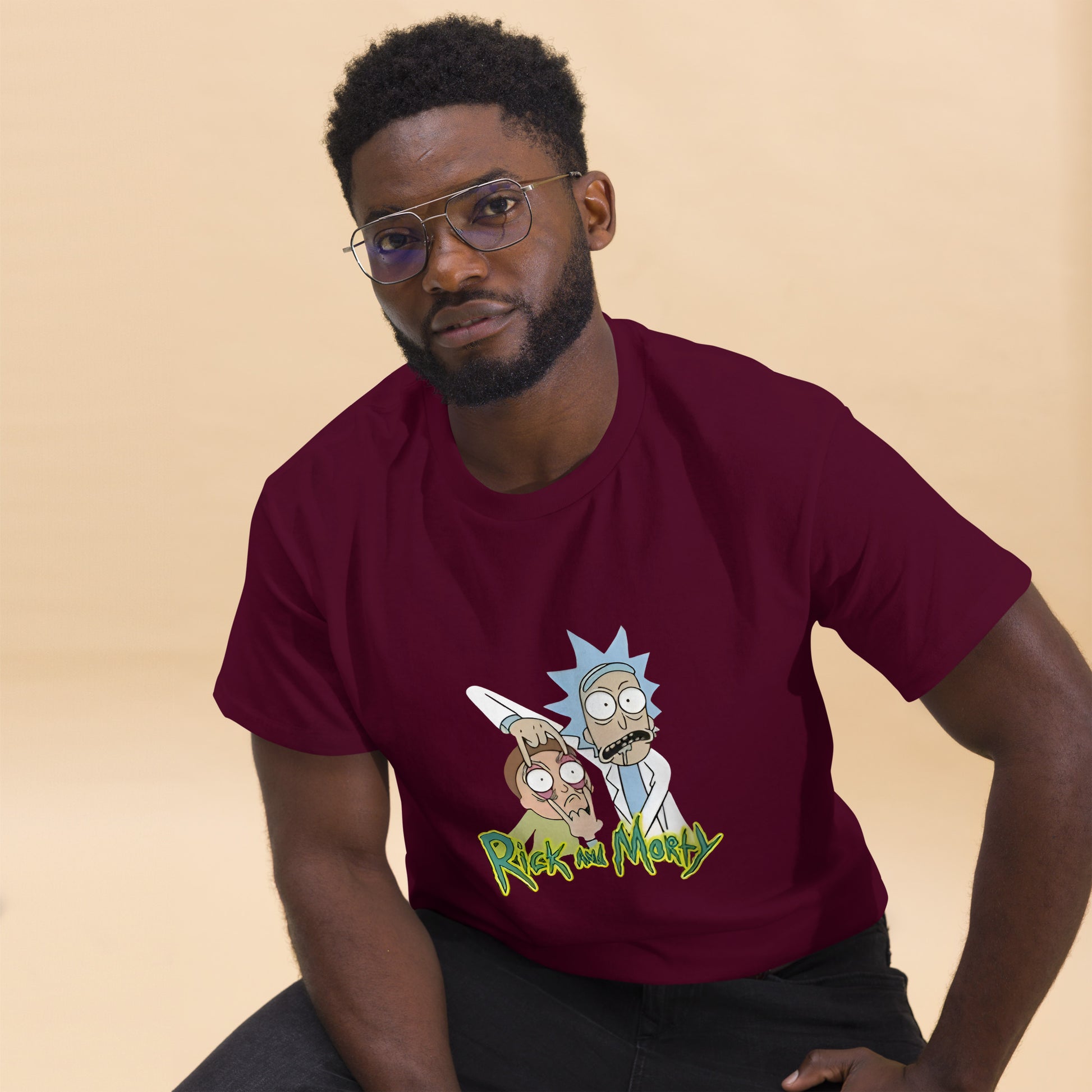 Ricky Funny Caption Rick & Morty Design Unisex T-Shirt Rick It Funny
