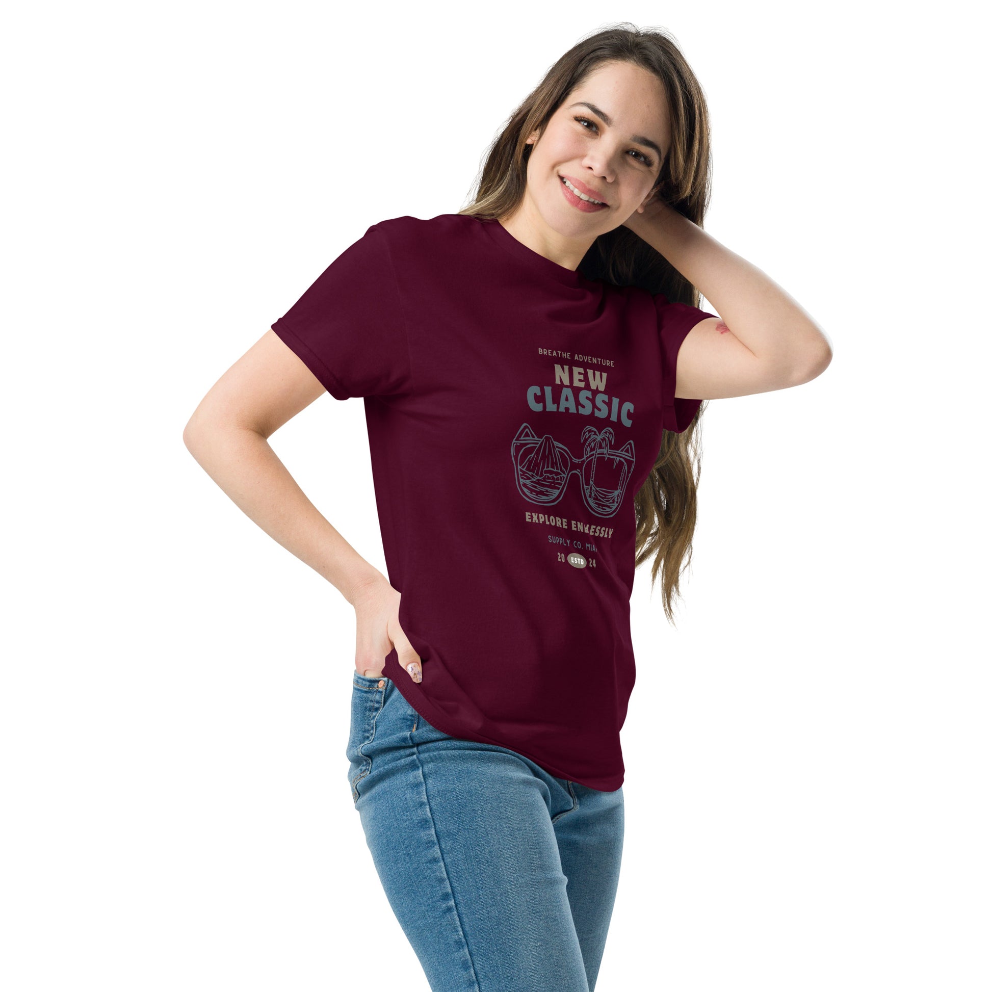 Breathe Adventure, Explore Endlessly - Unisex classic tee
