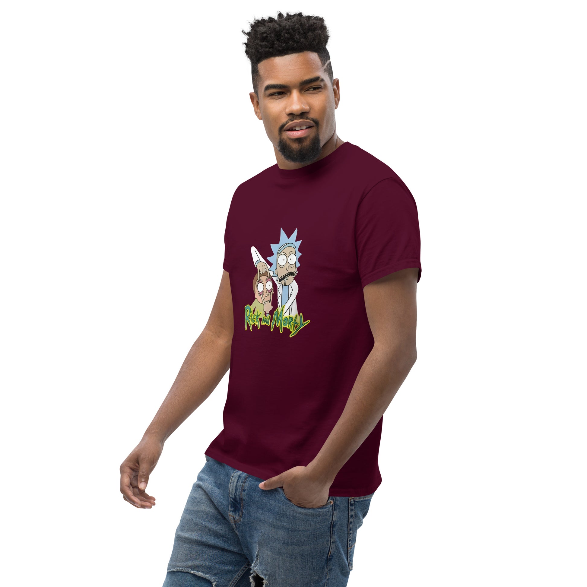 Ricky Funny Caption Rick & Morty Design Unisex T-Shirt Rick It Funny