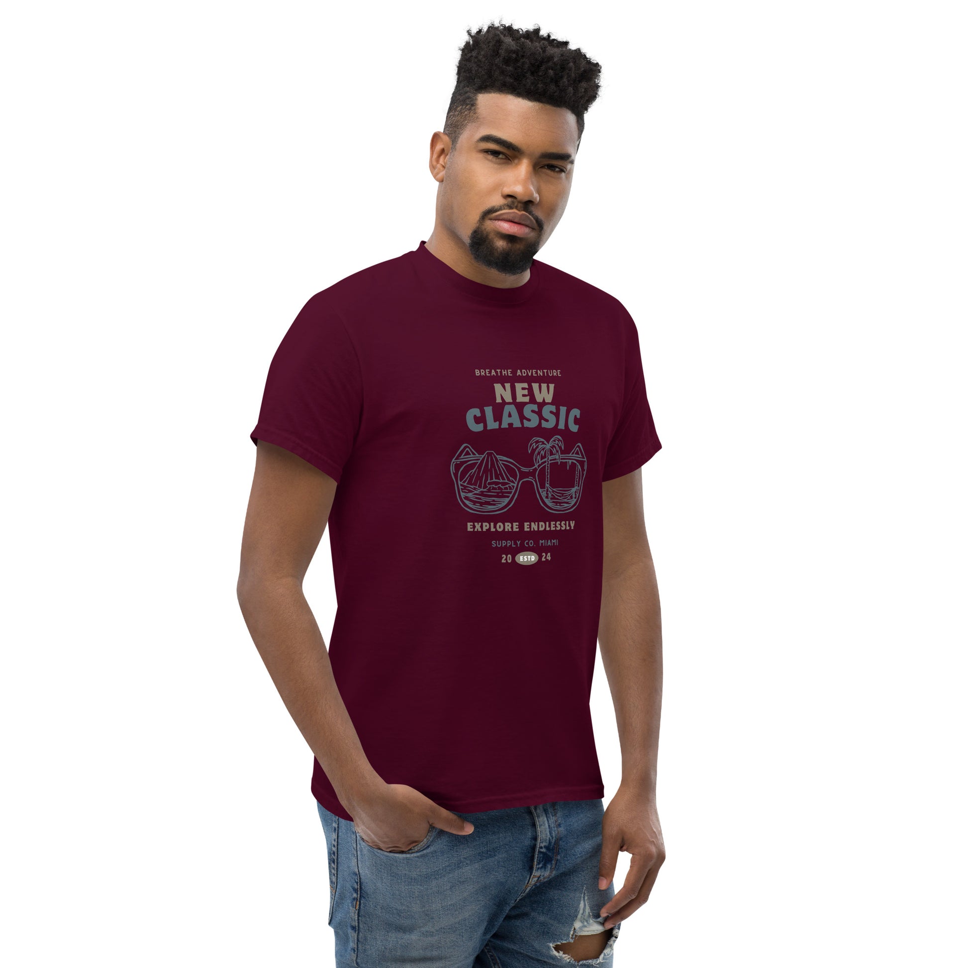Breathe Adventure, Explore Endlessly - Unisex classic tee