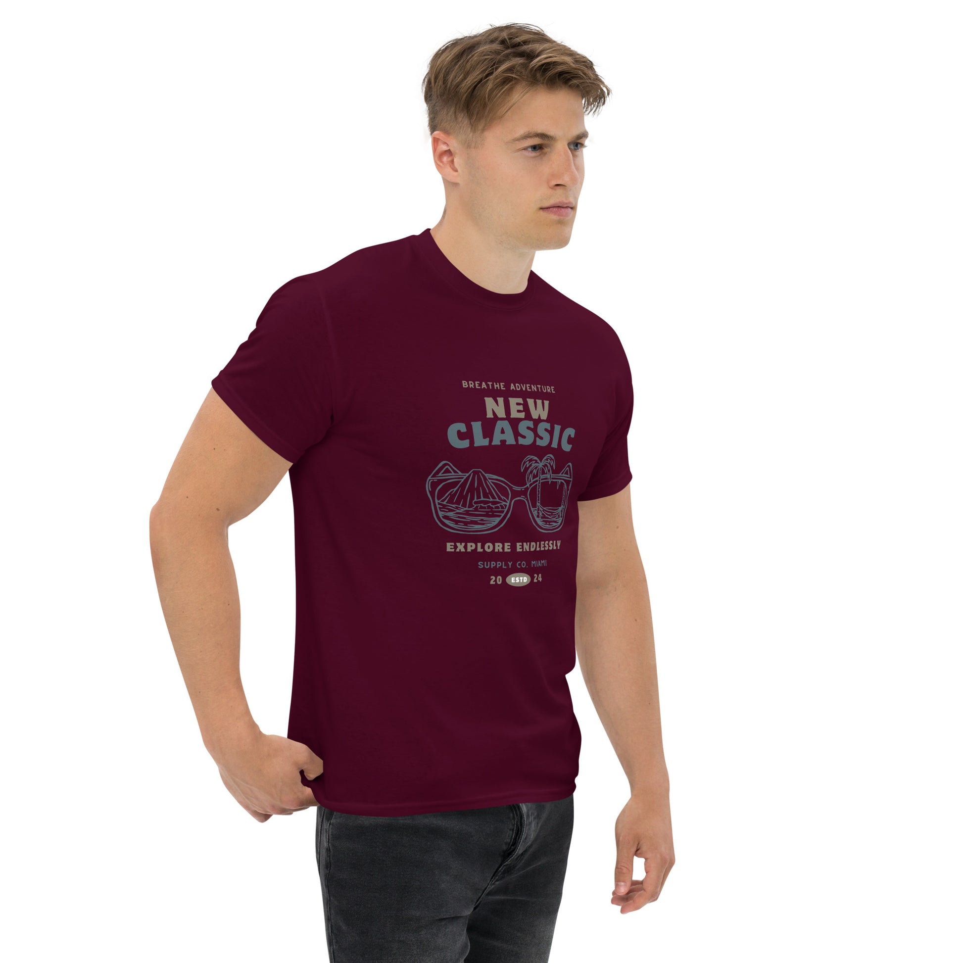 Breathe Adventure, Explore Endlessly - Unisex classic tee