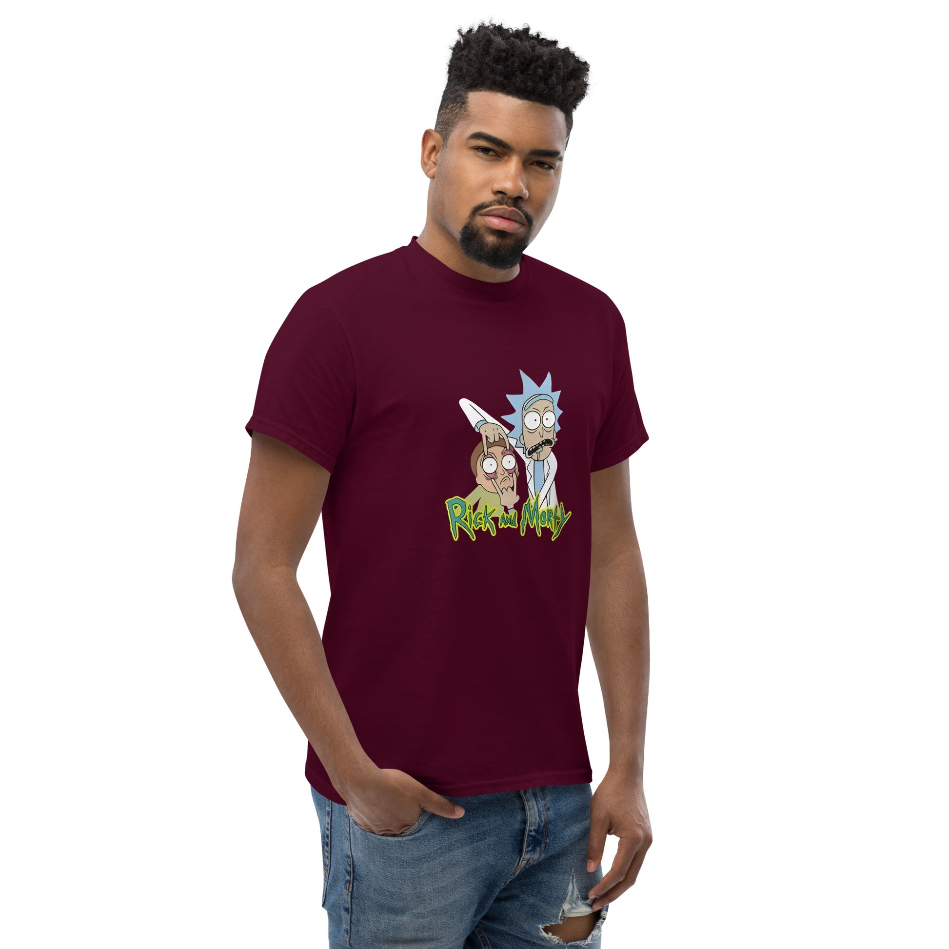 Ricky Funny Caption Rick & Morty Design Unisex T-Shirt Rick It Funny