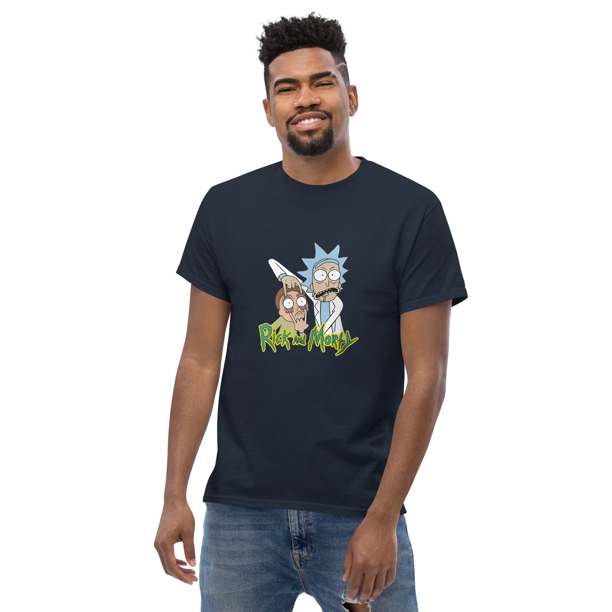 Ricky Funny Caption Rick & Morty Design Unisex T-Shirt Rick It Funny
