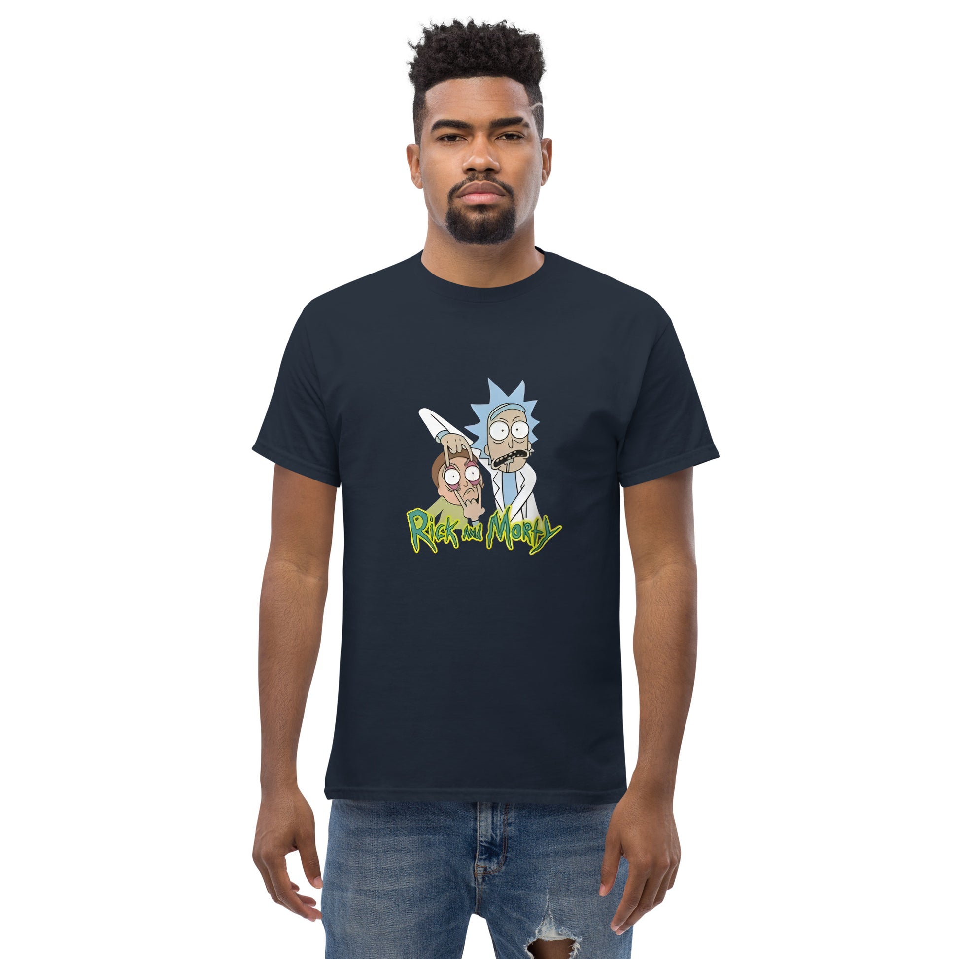 Ricky Funny Caption Rick & Morty Design Unisex T-Shirt Rick It Funny
