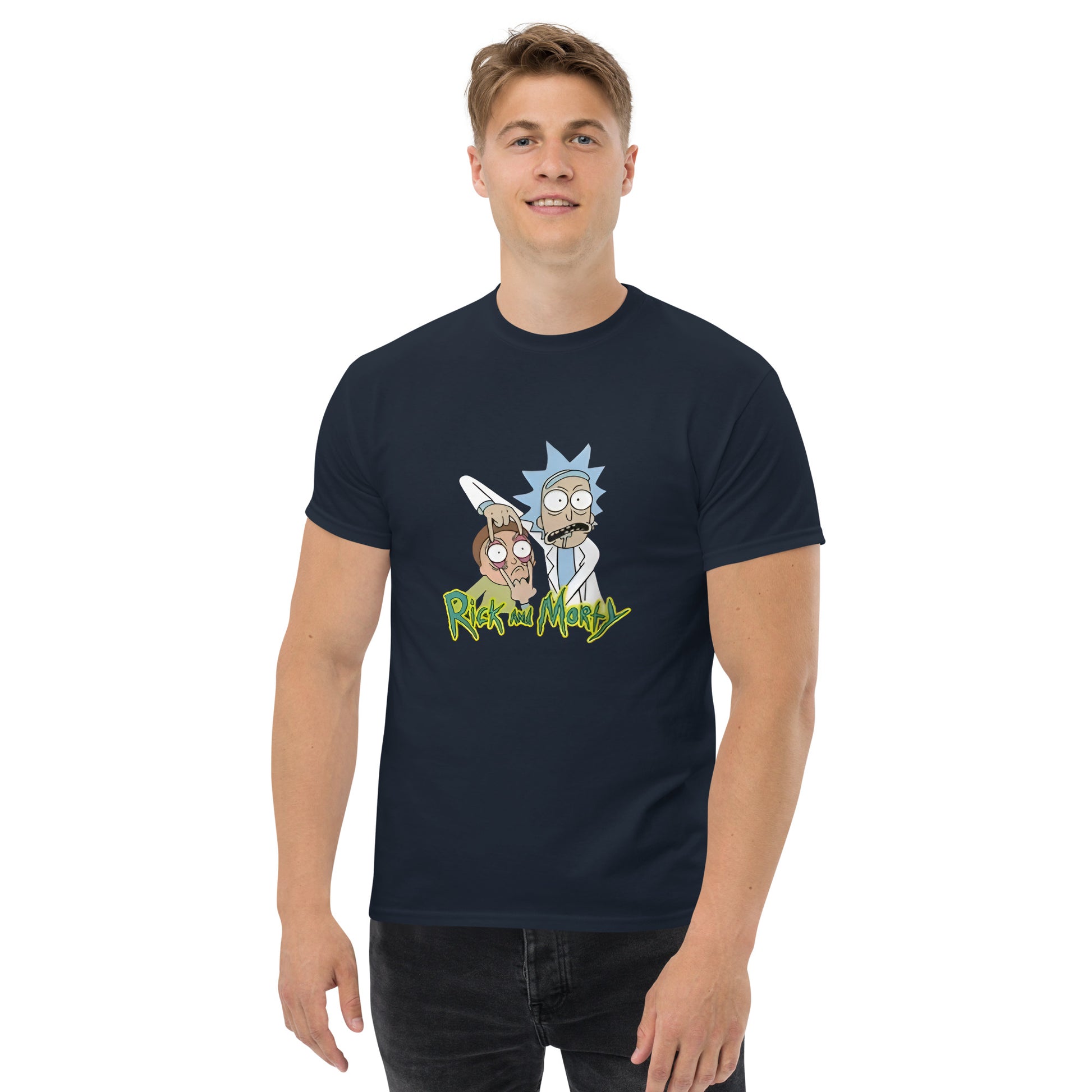 Ricky Funny Caption Rick & Morty Design Unisex T-Shirt Rick It Funny