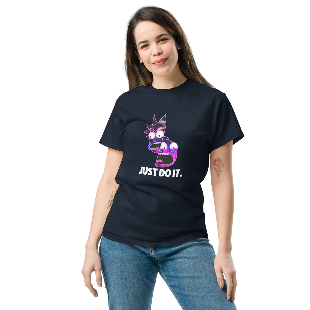 Rick & Morty Just Do It Funny Top Cartoon Fan Unisex T-Shirt