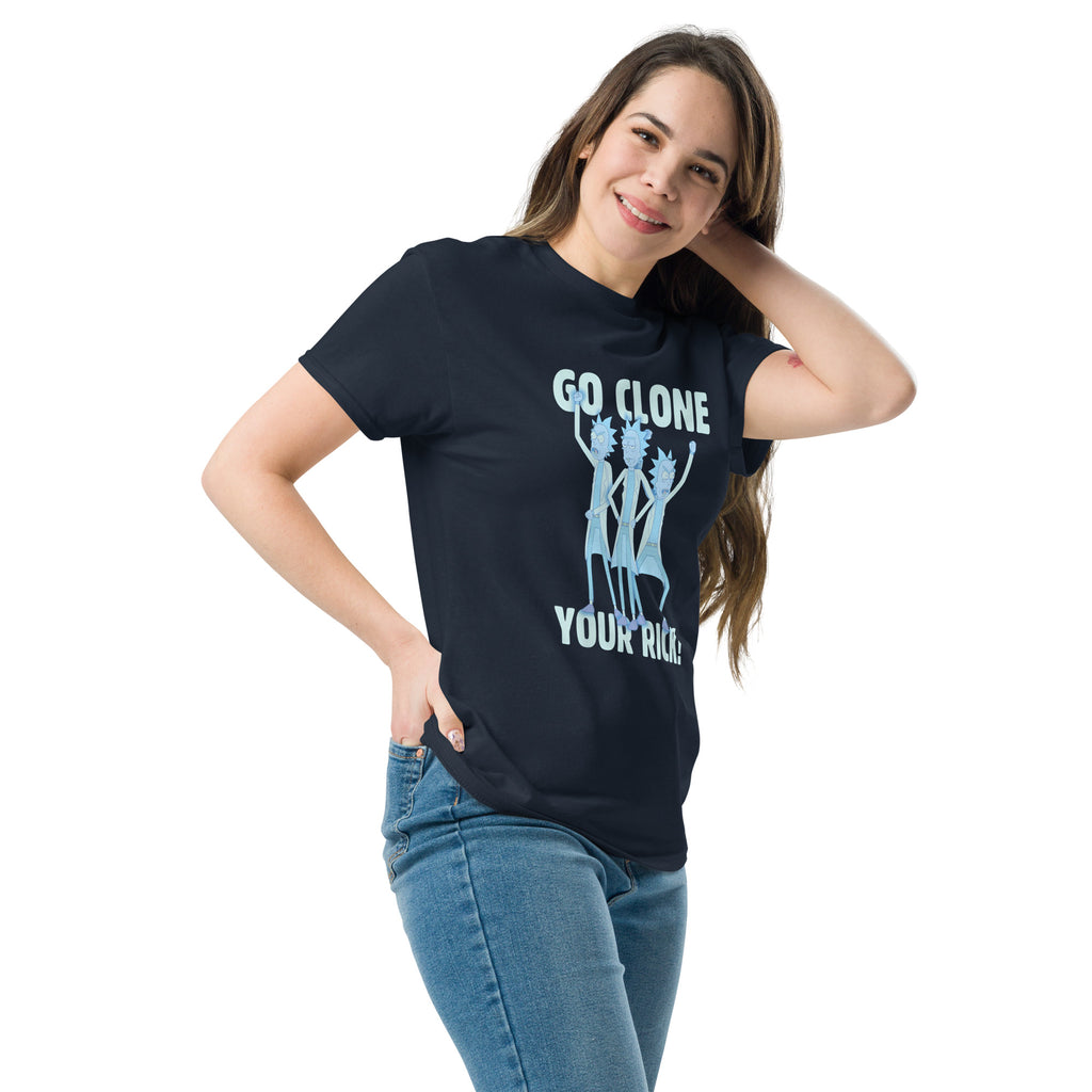 Go Clone Your Rick Top Cartoon Rick & Morty Fan Unisex T-Shirt