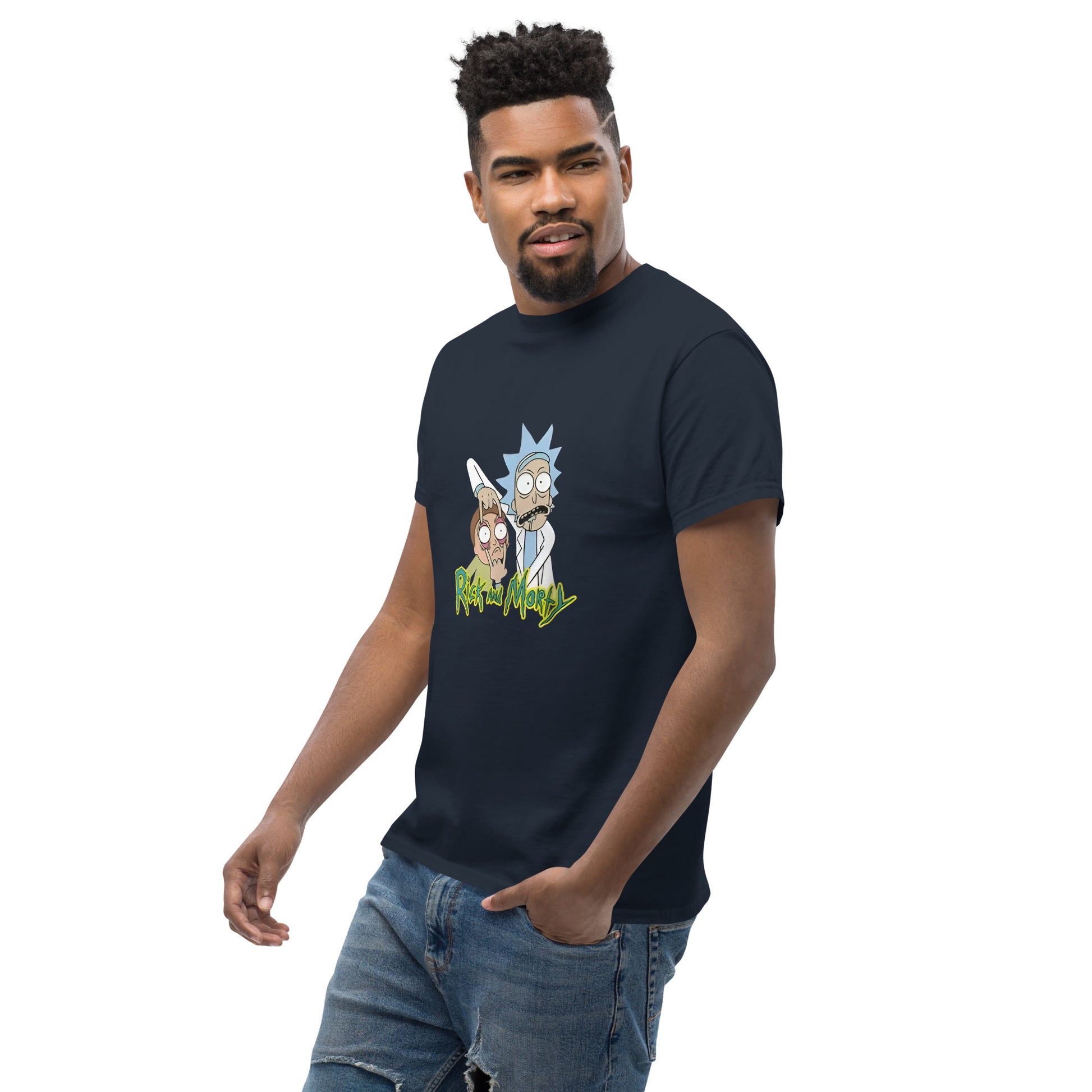 Ricky Funny Caption Rick & Morty Design Unisex T-Shirt Rick It Funny
