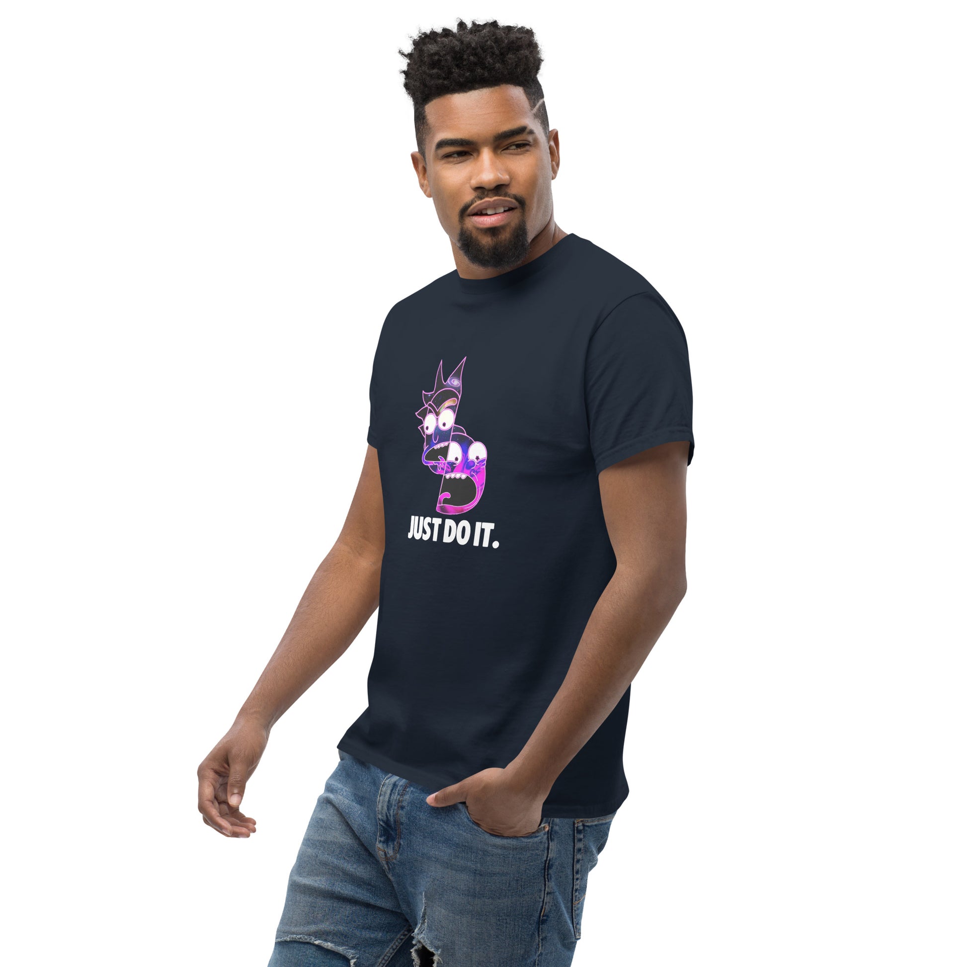 Rick & Morty Just Do It Funny Top Cartoon Fan Unisex T-Shirt