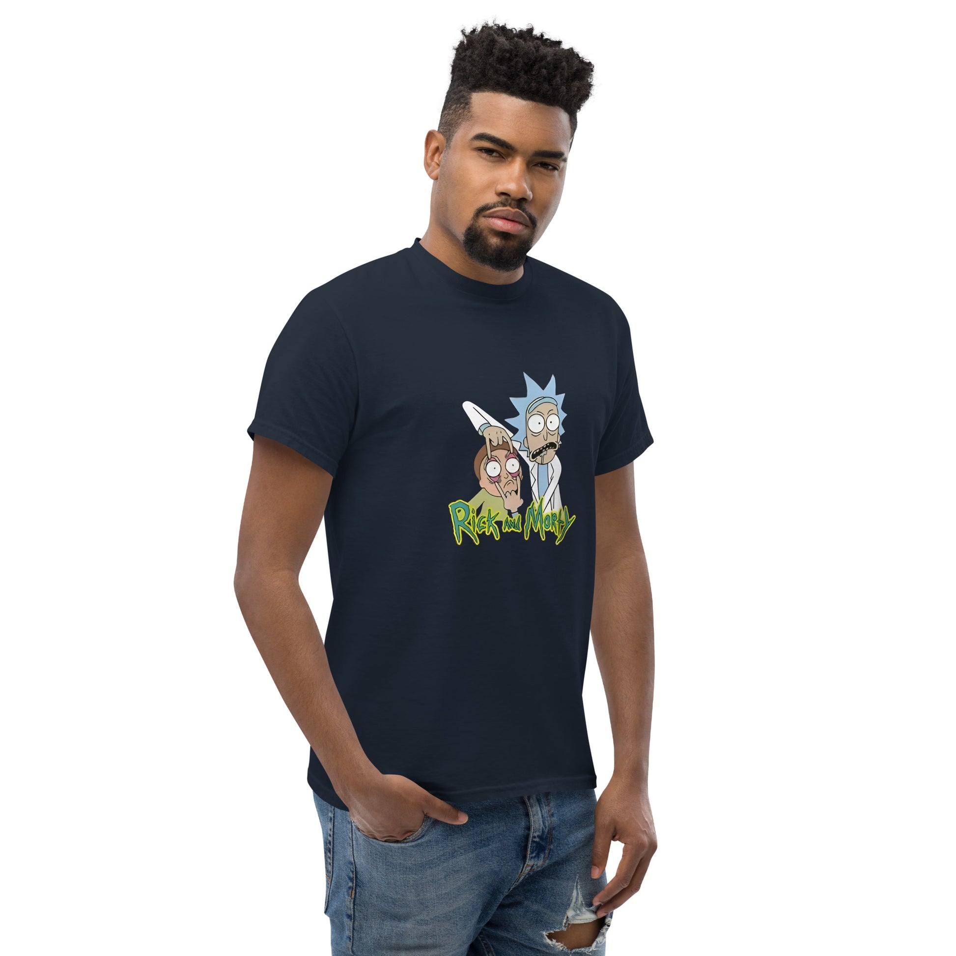 Ricky Funny Caption Rick & Morty Design Unisex T-Shirt Rick It Funny