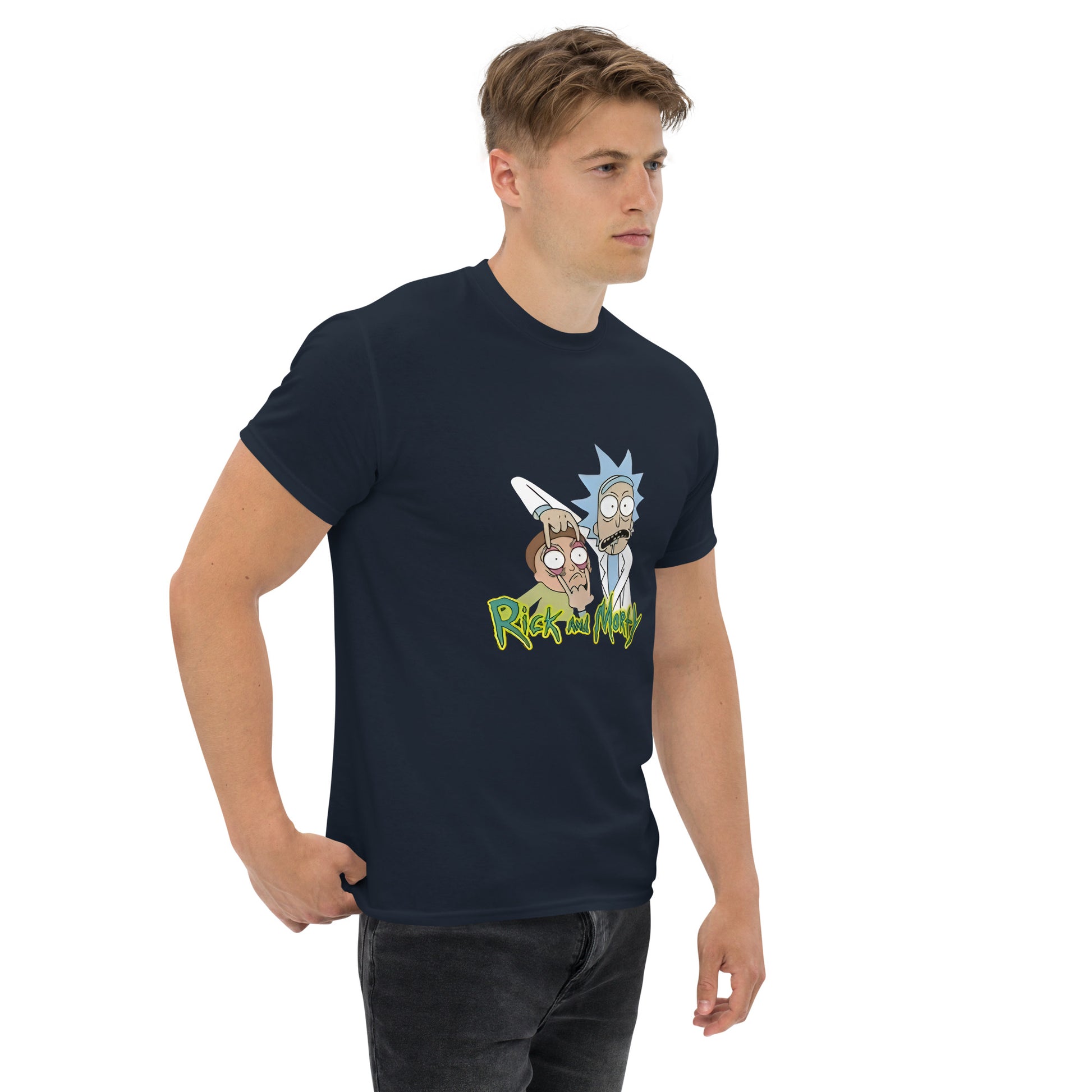 Ricky Funny Caption Rick & Morty Design Unisex T-Shirt Rick It Funny