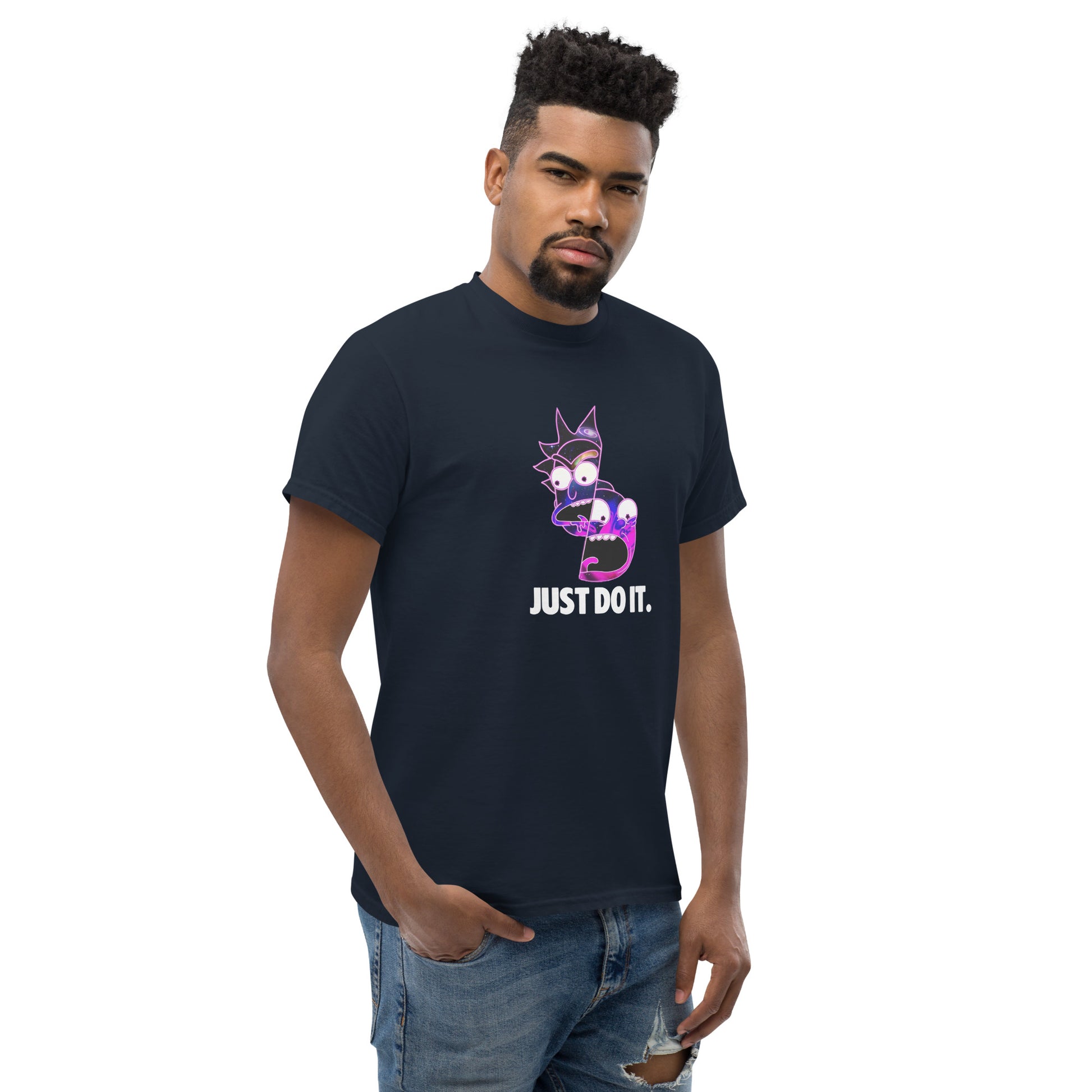 Rick & Morty Just Do It Funny Top Cartoon Fan Unisex T-Shirt