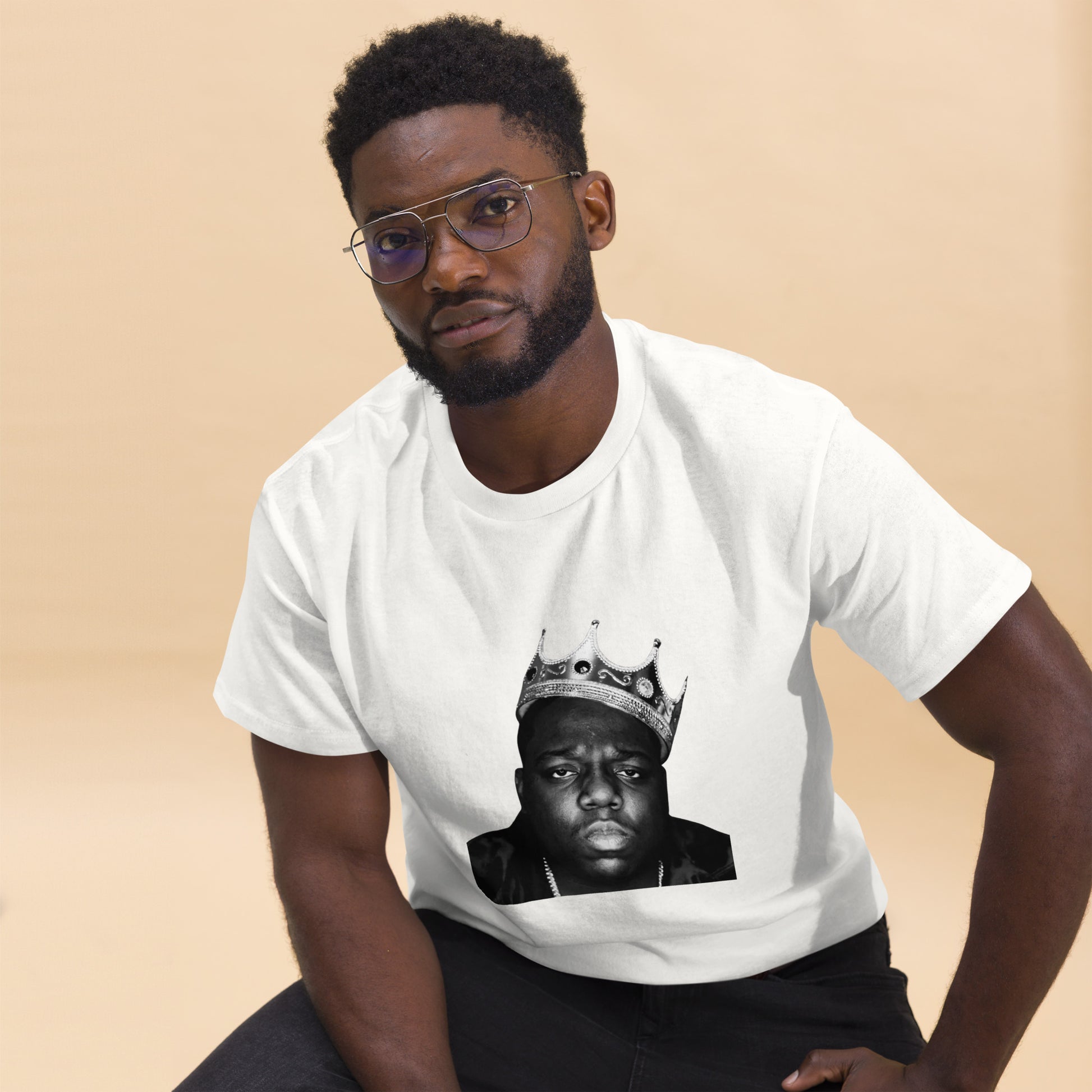 Biggie Smalls Notorious B.I.G. BW Crown Face Hip Hop Rapper Music Unisex T-Shirt