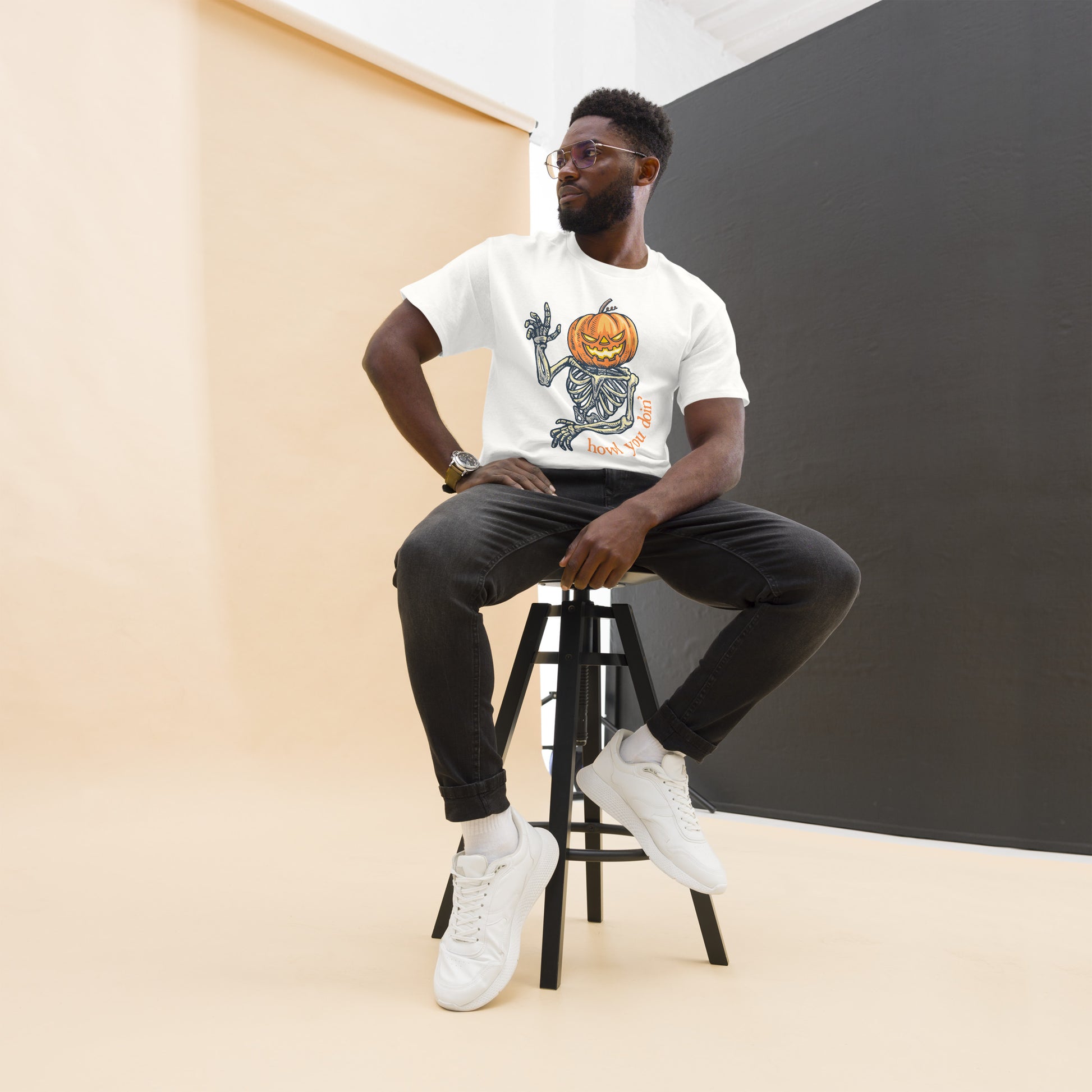 Howl You Doin' Shirt - Funny Halloween Skeleton Tee