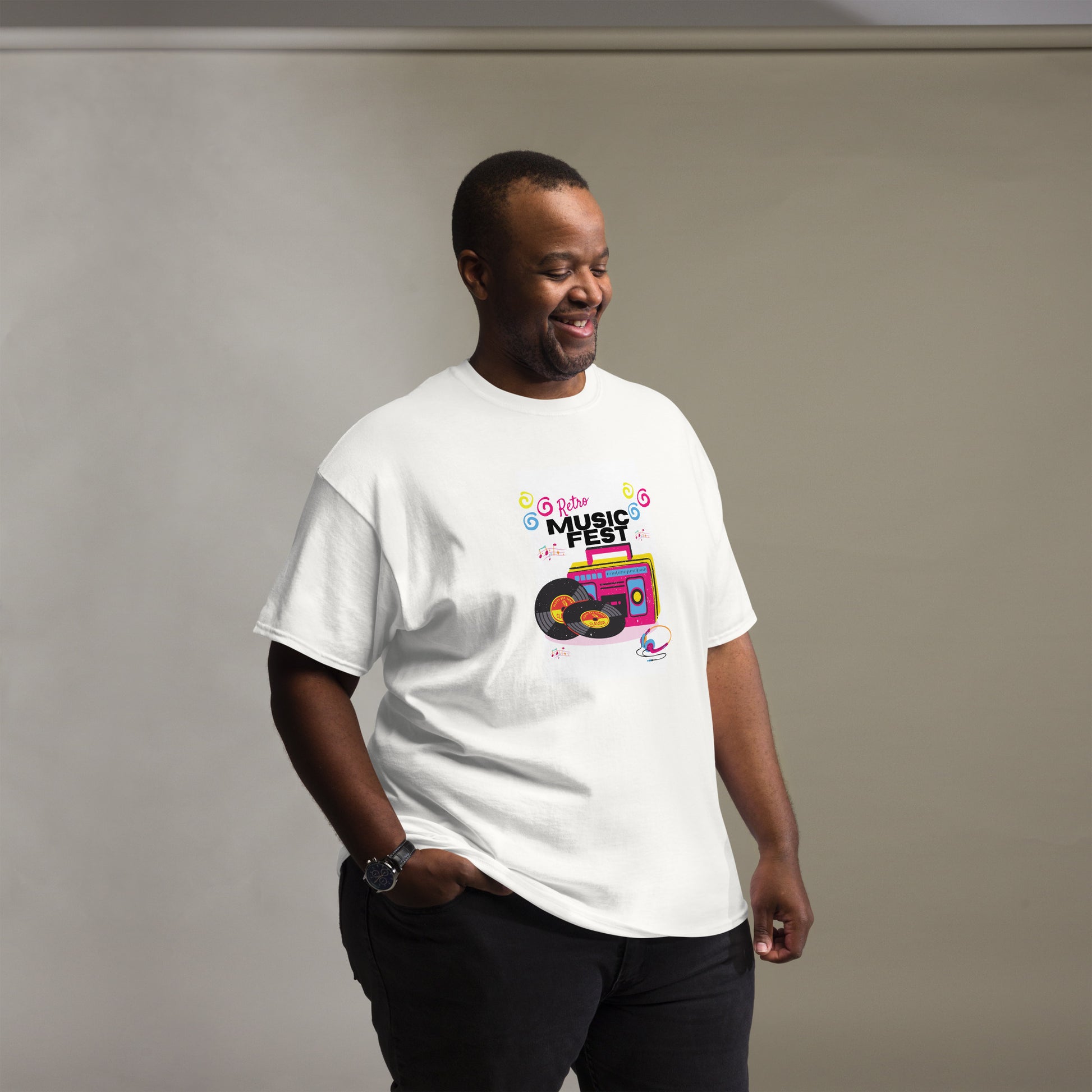 Retro Music Fest - Unisex classic tee