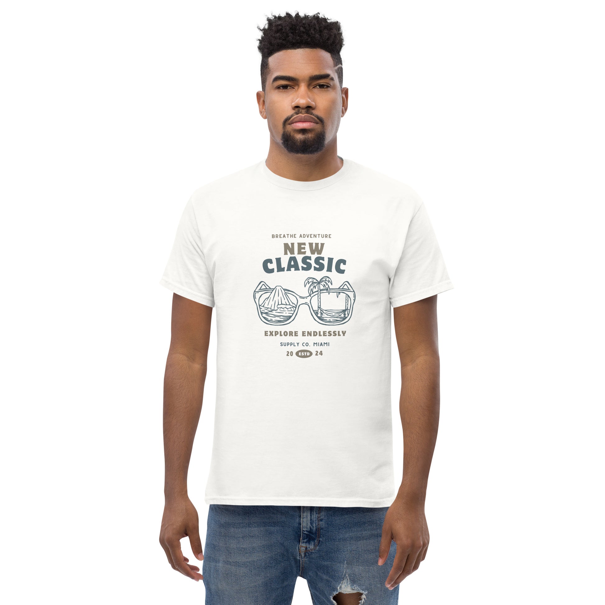 Breathe Adventure, Explore Endlessly - Unisex classic tee
