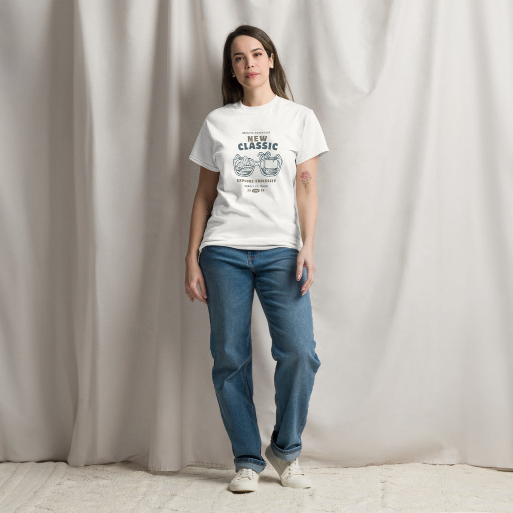 Breathe Adventure, Explore Endlessly - Unisex classic tee