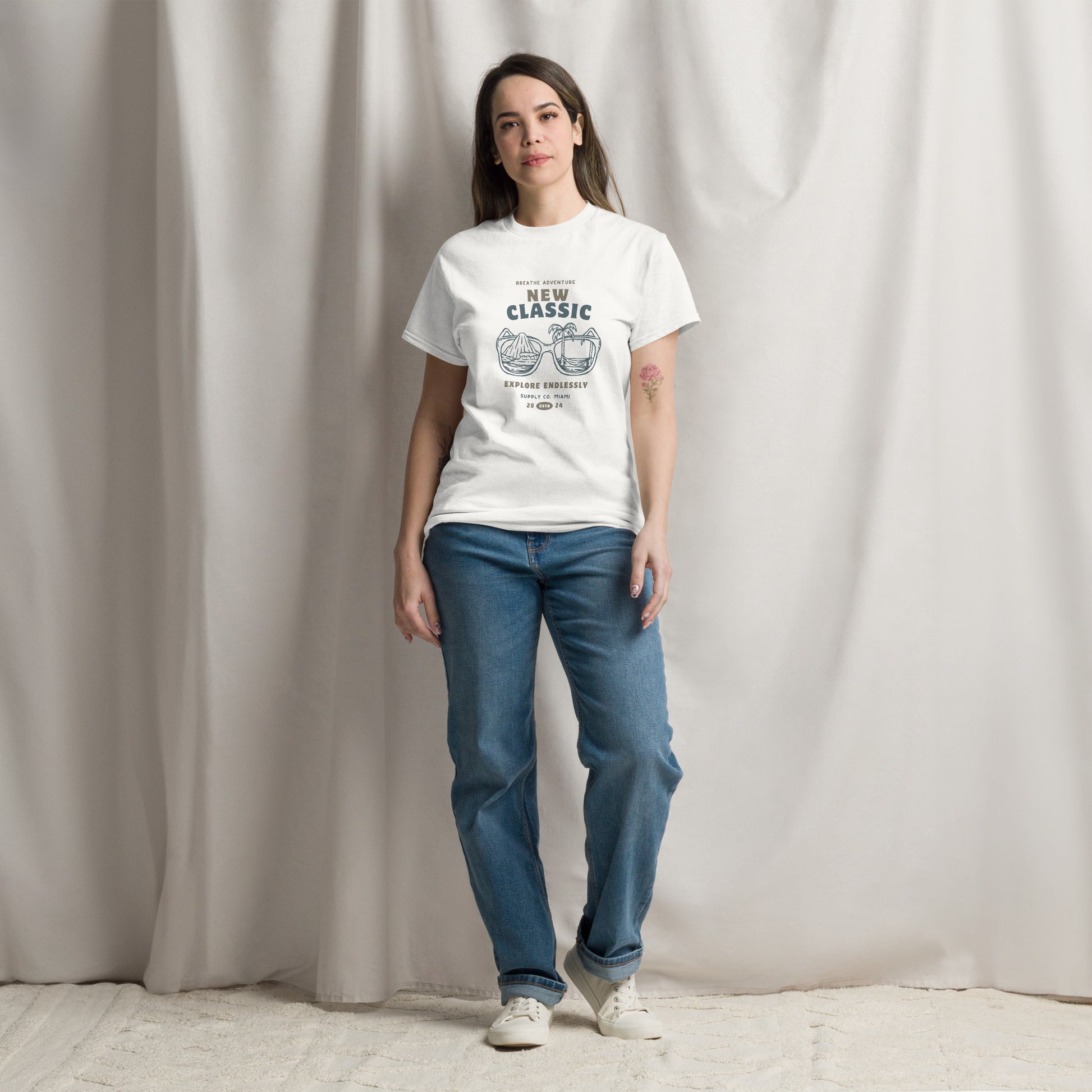 Breathe Adventure, Explore Endlessly - Unisex classic tee