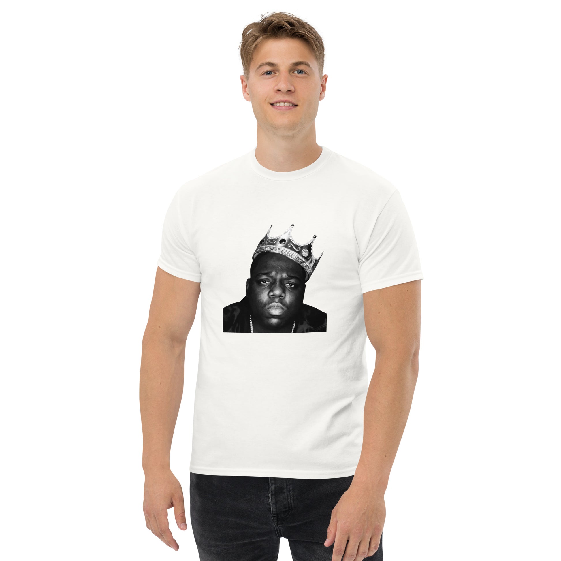 Biggie Smalls Notorious B.I.G. BW Crown Face Hip Hop Rapper Music Unisex T-Shirt