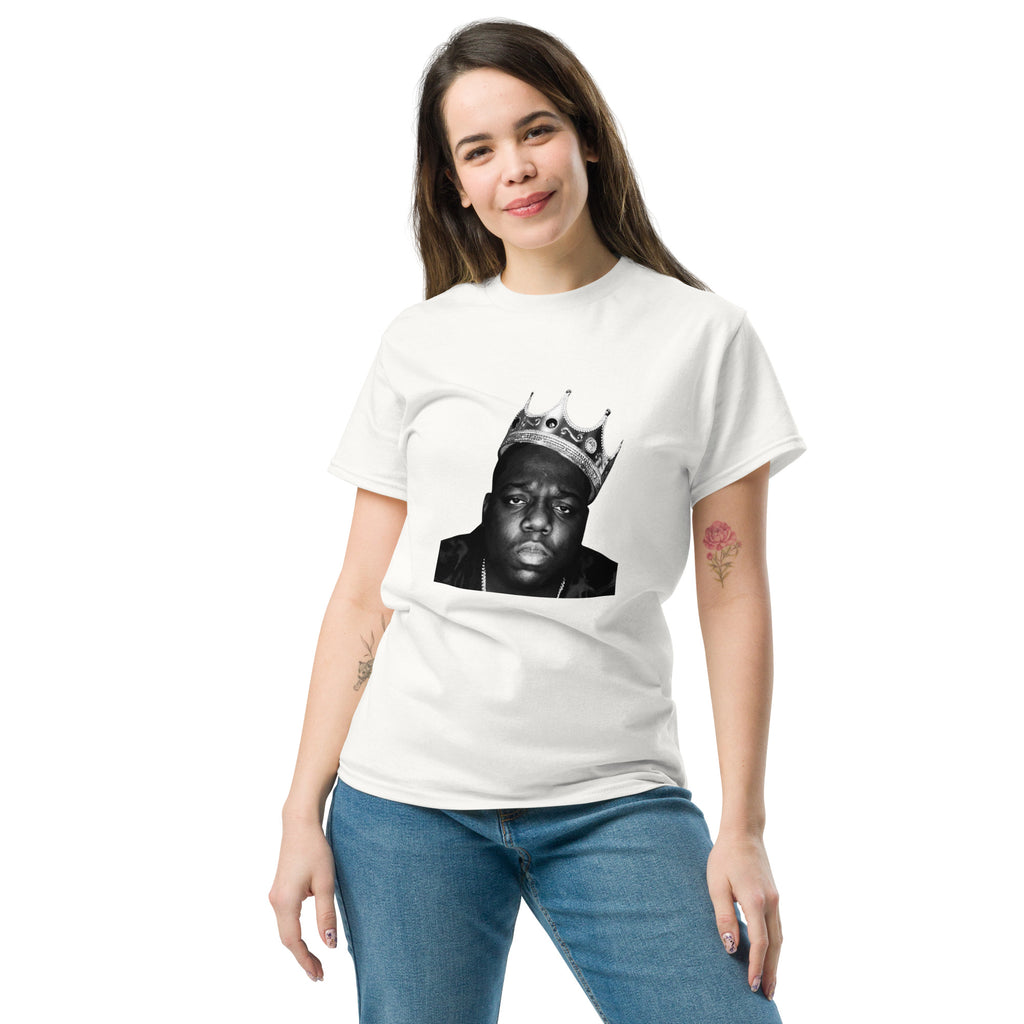 Biggie Smalls Notorious B.I.G. BW Crown Face Hip Hop Rapper Music Unisex T-Shirt
