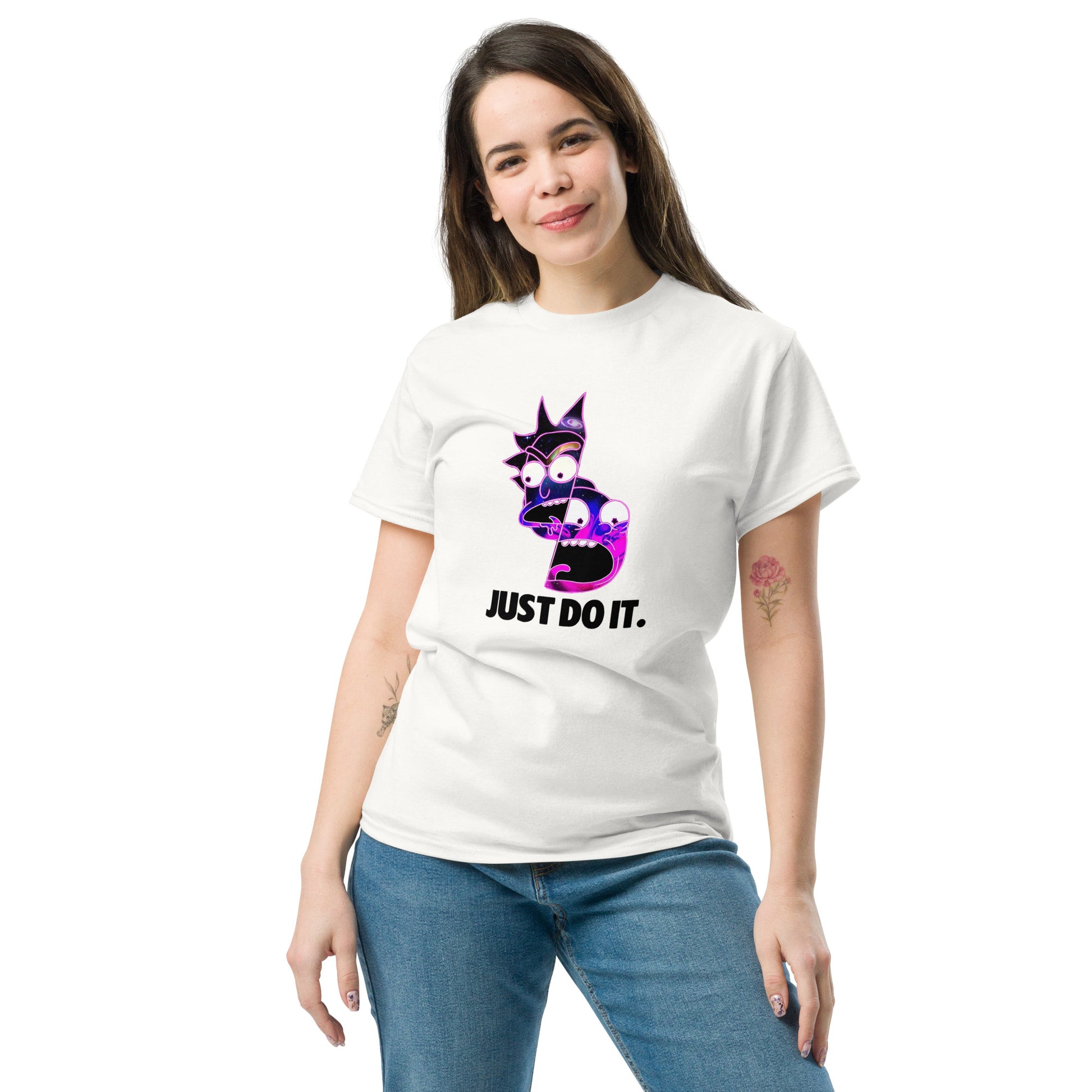 Rick & Morty Just Do It Funny Top Cartoon Fan Unisex T-Shirt