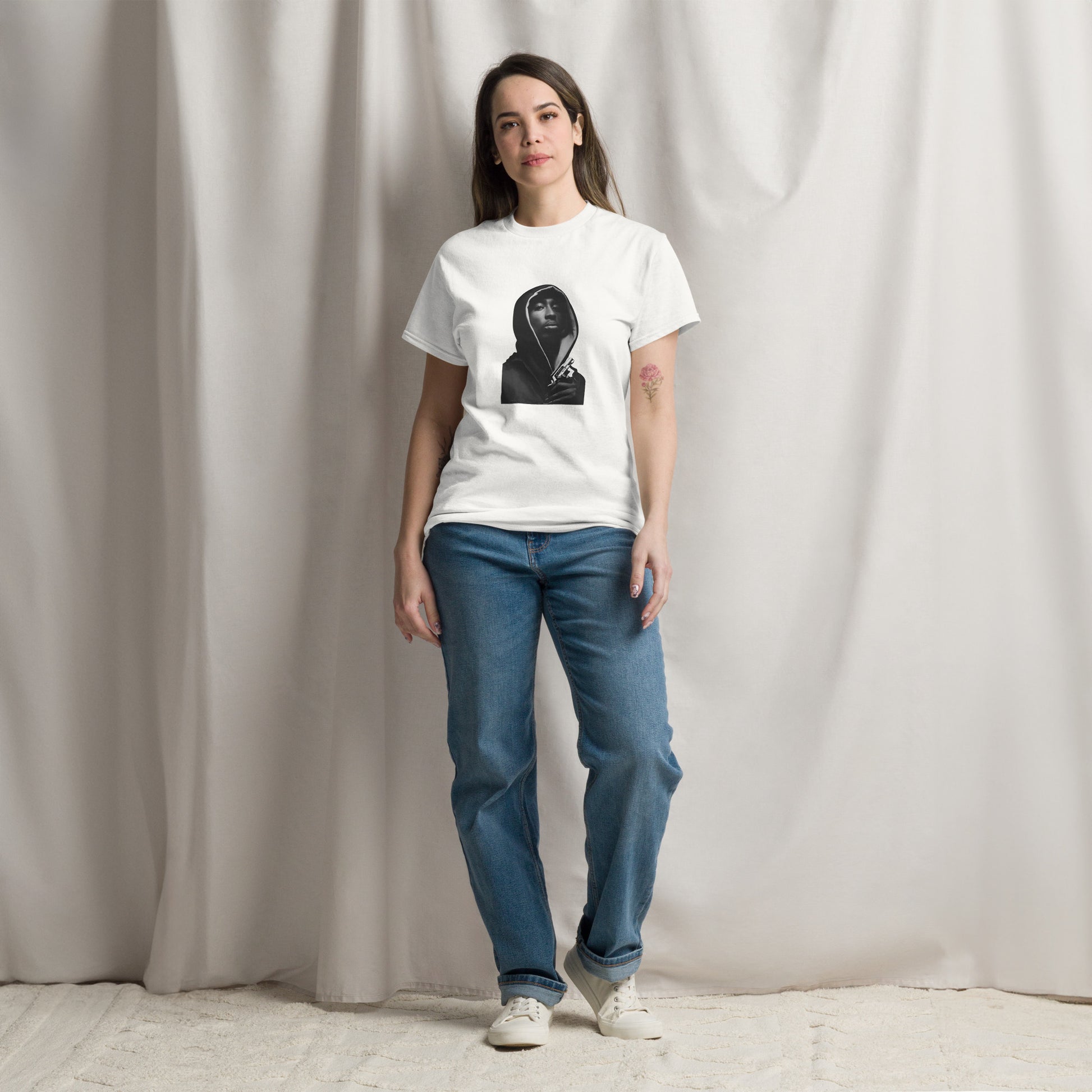 Tupac Shakur T-Shirt Hip Hop American Rapper 2Pac Adults Fan Tee Top