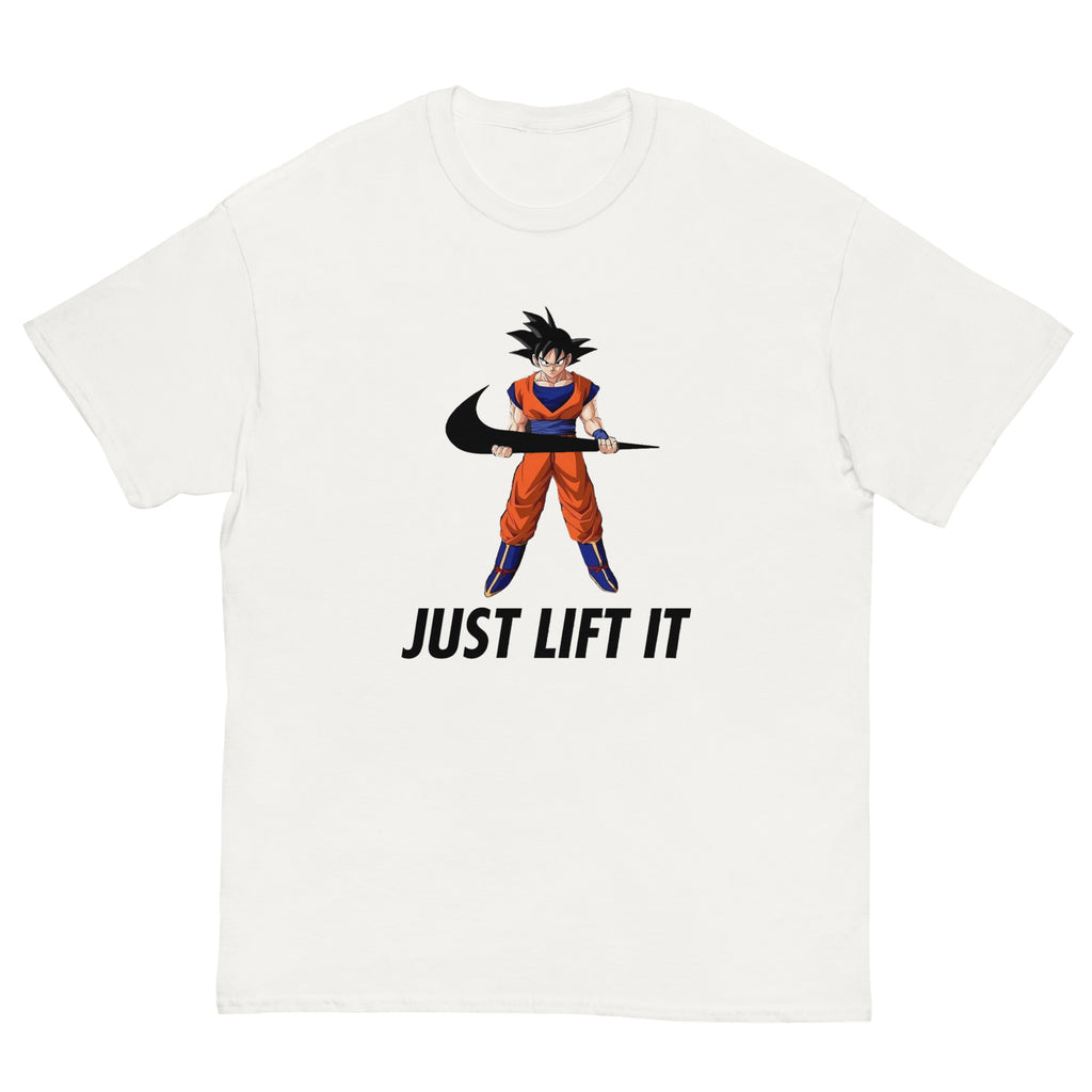 Just Lift It Dragon Super Anime Ball Goku Workout Motivation T-Shirt