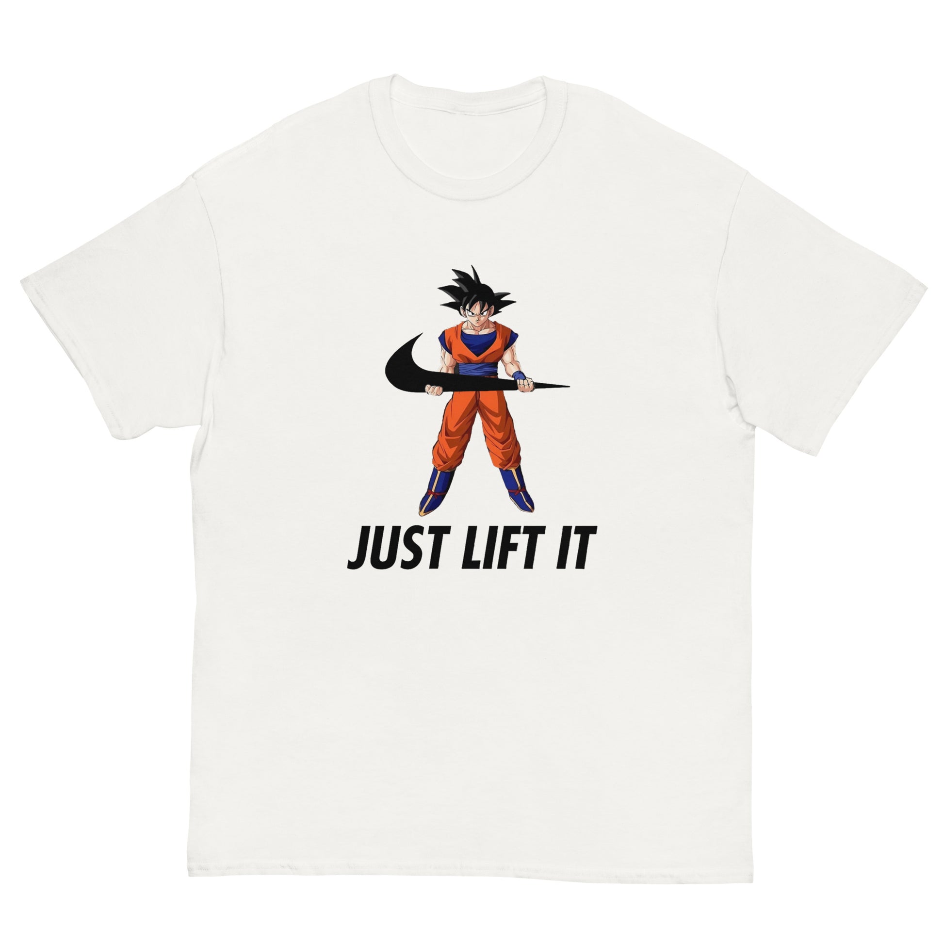 Just Lift It Dragon Super Anime Ball Goku Workout Motivation T-Shirt